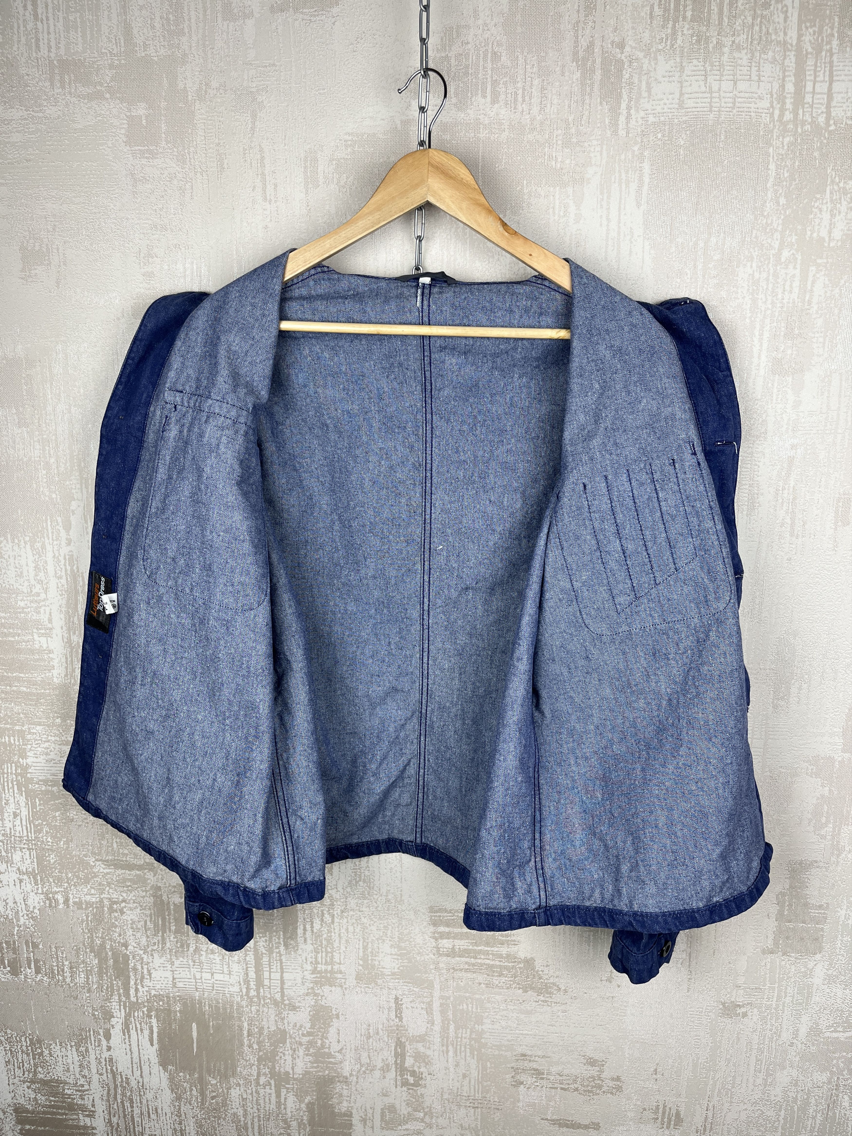 Le Laboureur Vintage Lutteurs Top Dress Sanfor French Work Jacket Chore Size US M / EU 48-50 / 2 - 14 Thumbnail