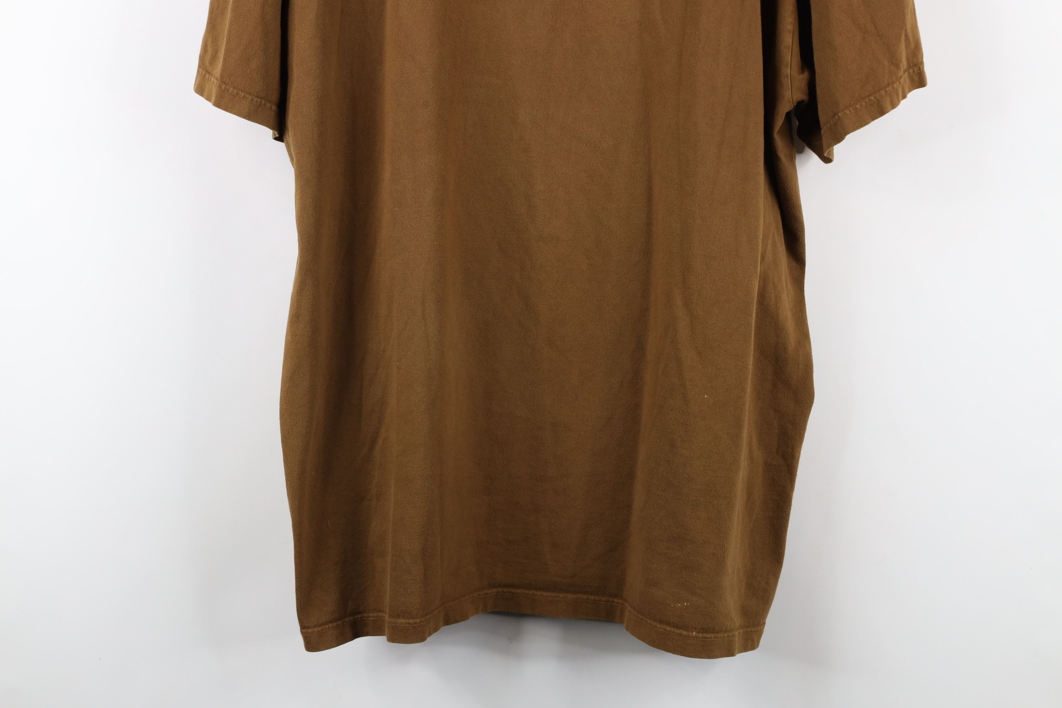 Ralph Lauren × Vintage Vintage 90s Ralph Lauren Short Sleeve T-Shirt Brown Cotton Size US XL / EU 56 / 4 - 3 Thumbnail