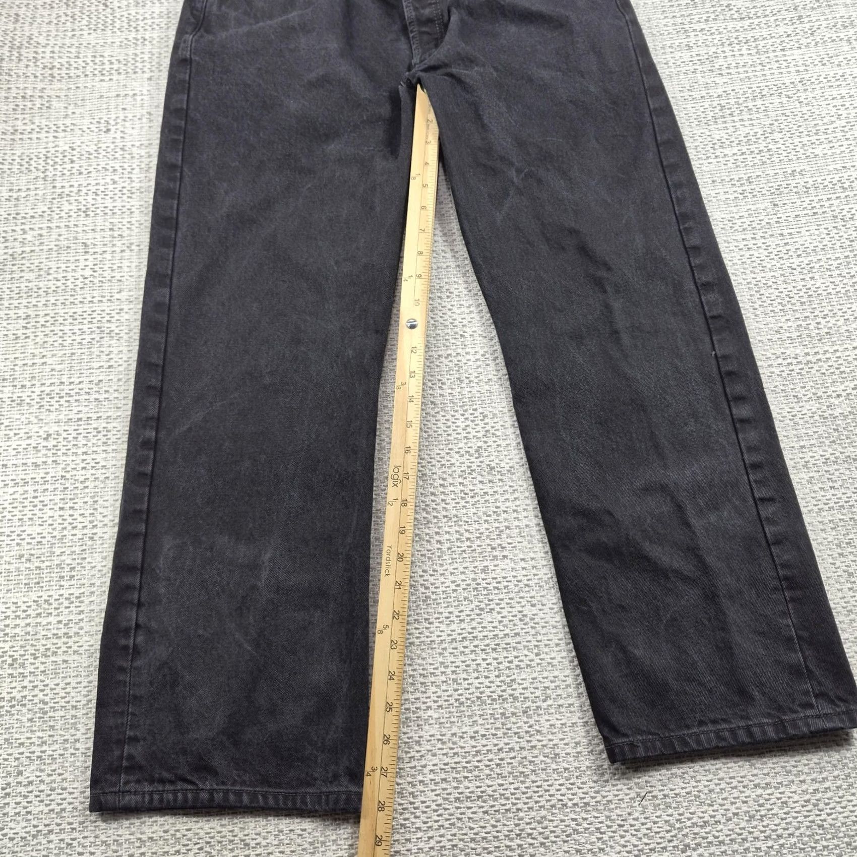 Levi's Levi's 501 Jeans Mens 36x30 Regular Fit Straight Button Fly Denim Pants Black Size US 36 / EU 52 - 7 Thumbnail