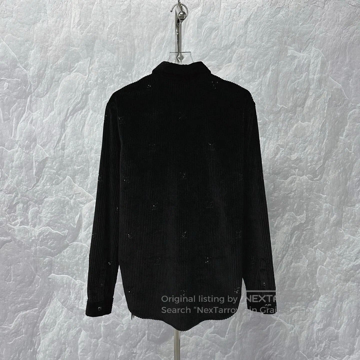 Louis Vuitton Louis Vuitton SS25 Corduroy Rhinestone Long-Sleeve Shirt. Size US XL / EU 56 / 4 - 4 Thumbnail