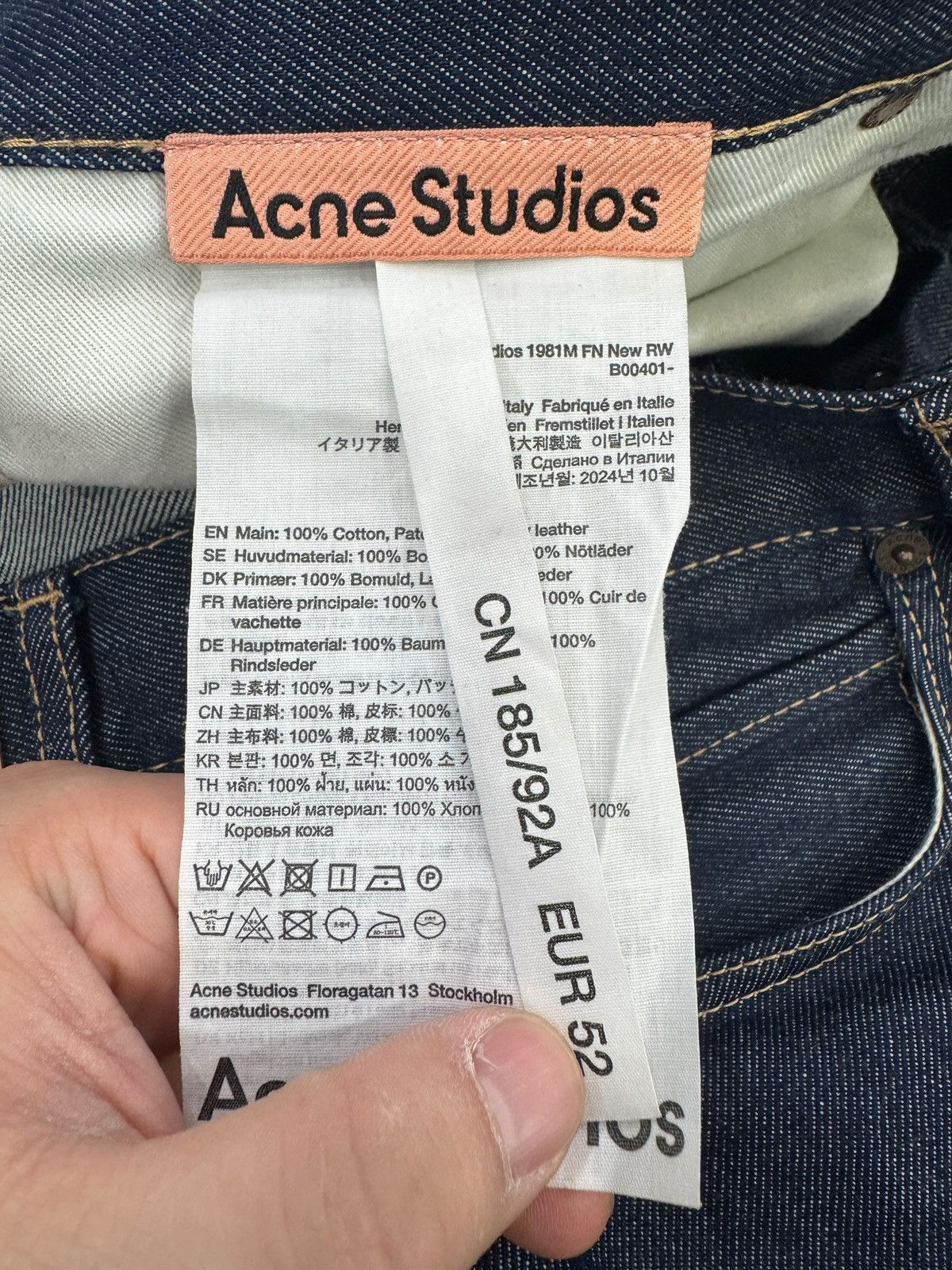 Acne Studios Acne Studios Blue Denim Wide Legged Jeans Size US 36 / EU 52 - 5 Thumbnail