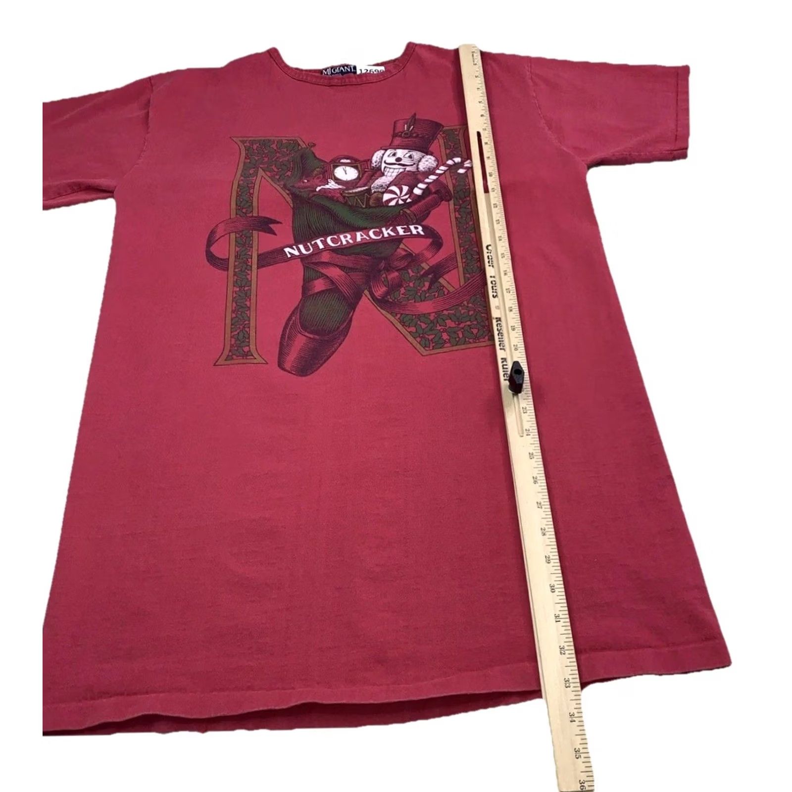 Vintage VINTAGE 1993 MJ Grant Nutcracker Nightshirt Red Womens Christmas Ballet Slipper Short Sleeve Round Neck Cotton L Size L / US 10 / IT 46 - 7 Thumbnail
