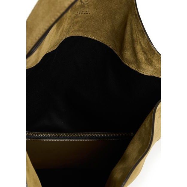 Isabel Marant Isabel Marant Oskan Hobo Soft Khaki Green Suede Shoulder Bag Size ONE SIZE - 4 Thumbnail