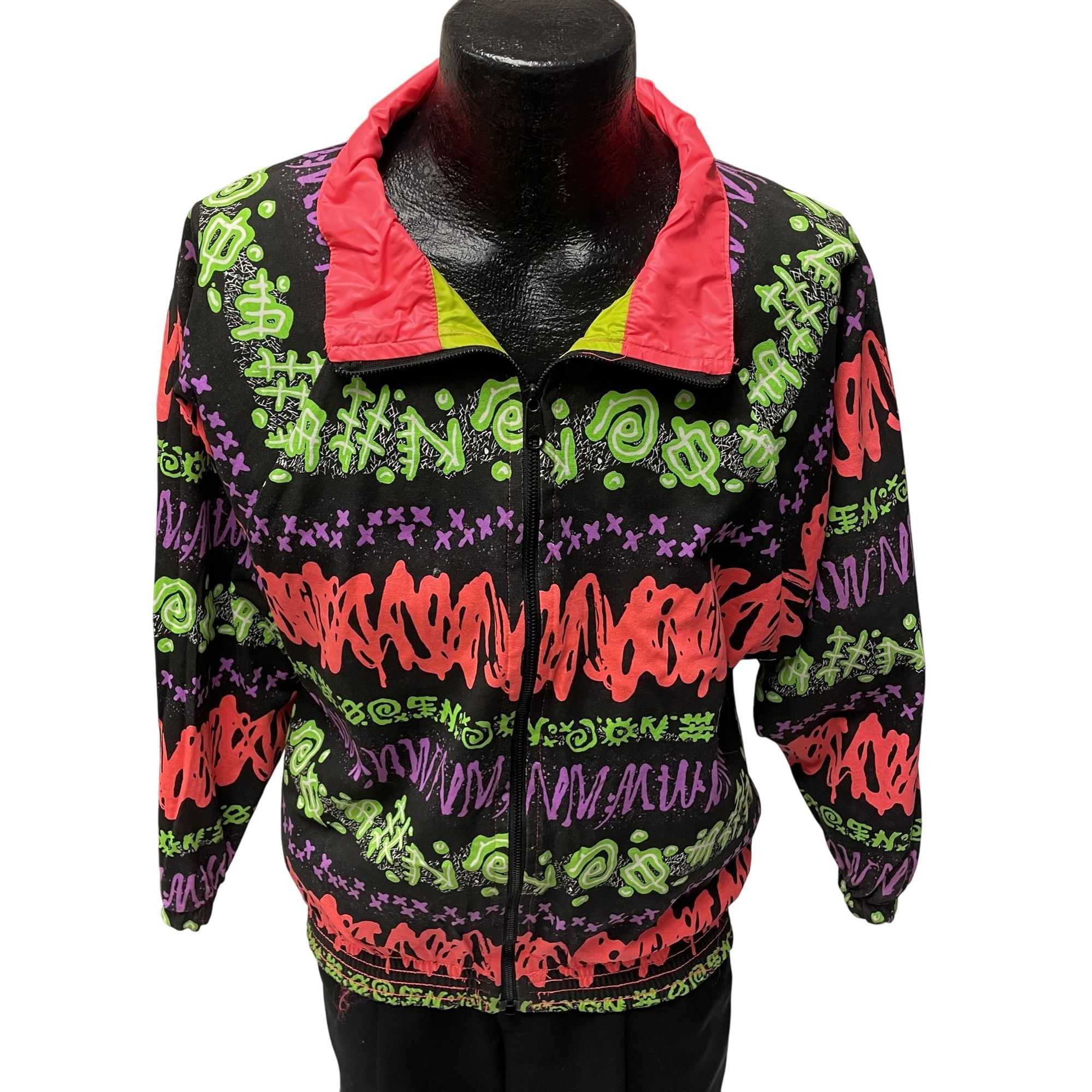 Ocean Pacific NOS New Vtg Ocean Pacific NEON Pink REVERSIBLE Windbreaker Size US M / EU 48-50 / 2 - 7 Thumbnail