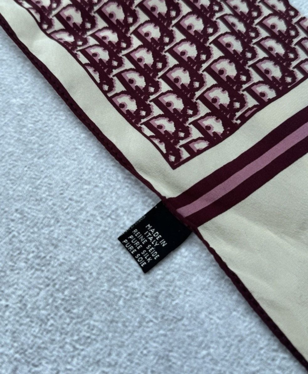 Dior Vintage Christian Dior Silk 100% Monogram Scarf Wmns Luxury Size ONE SIZE - 9 Thumbnail