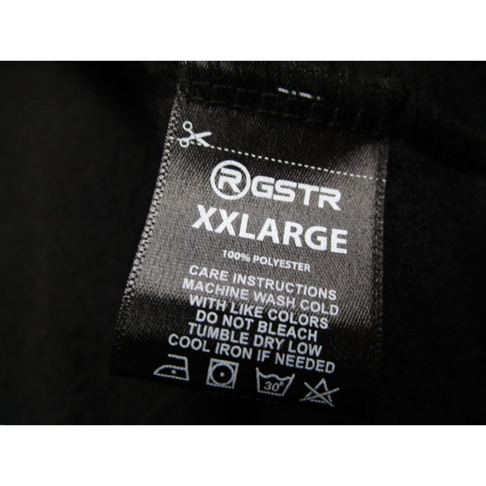 Vintage RGSTR Hoodie Mens 2XL Black Full Zip Fleece Tokyo Japan Racing Warrior Size US XXL / EU 58 / 5 - 3 Thumbnail