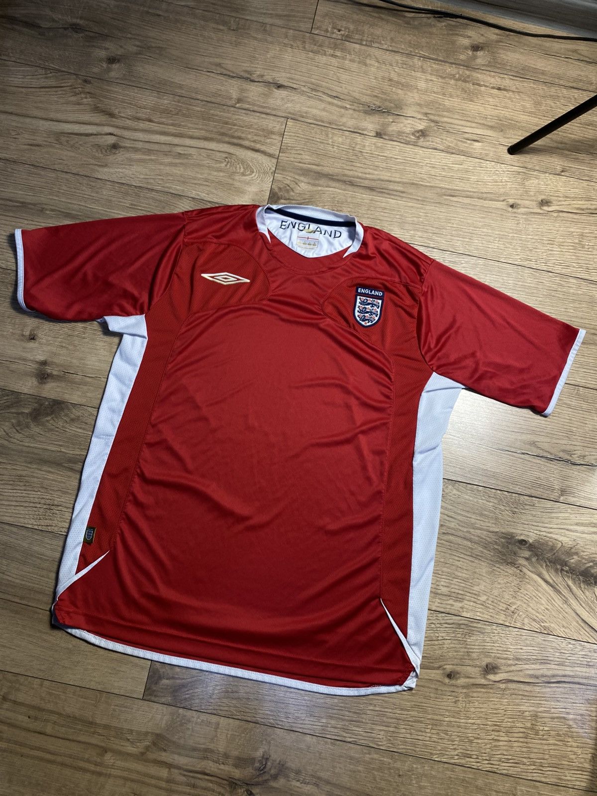 Umbro Vintage Umbro England Shirt 2006-2008 Jersey Mens Size L Size US S / EU 44-46 / 1 - 1 Thumbnail