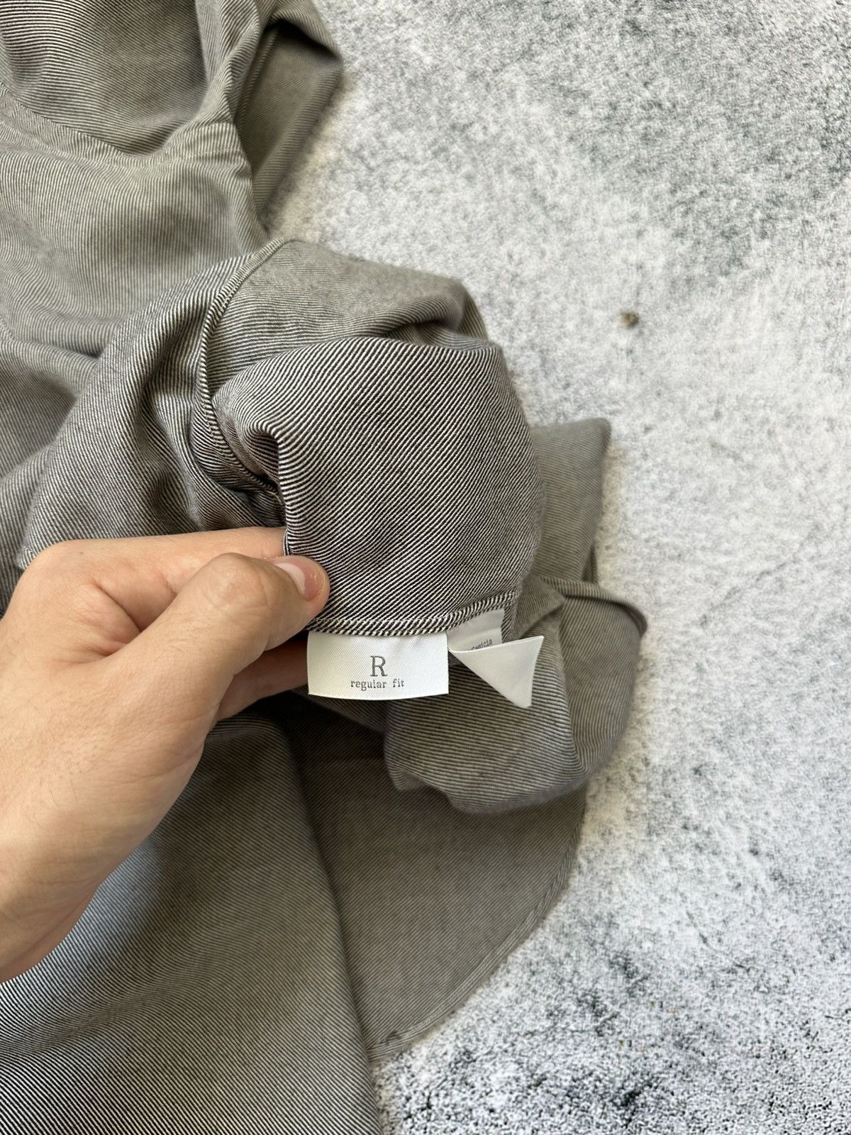 Ermenegildo Zegna Vintage Ermenegildo Zegna Cashmere Shirt Gray Luxury Fit Size US M / EU 48-50 / 2 - 10 Thumbnail