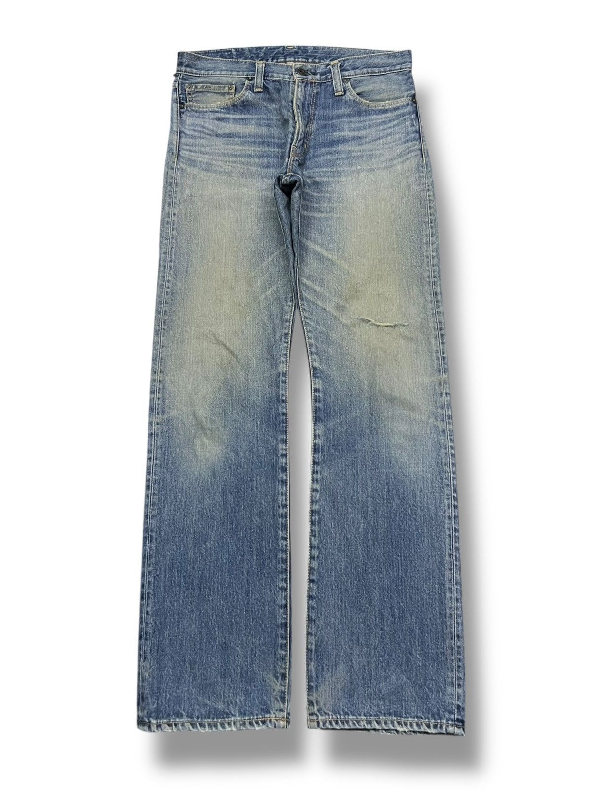 Japanese Brand Vintage Back Number Nippon Japan - Faded Rusty Wash Jeans Size US 33 - 2 Thumbnail