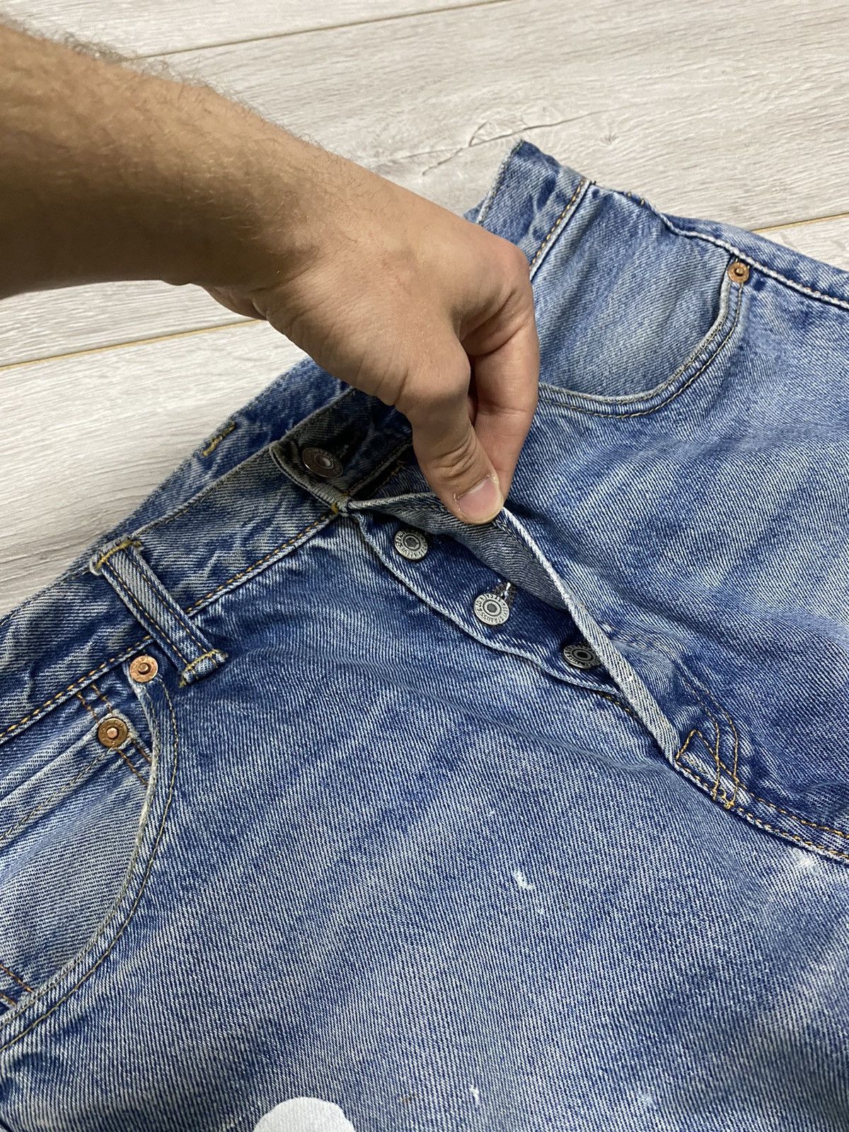 Levi's Levi’s 💀 vintage custom skull girls jeans Size US 32 / EU 48 - 12 Thumbnail