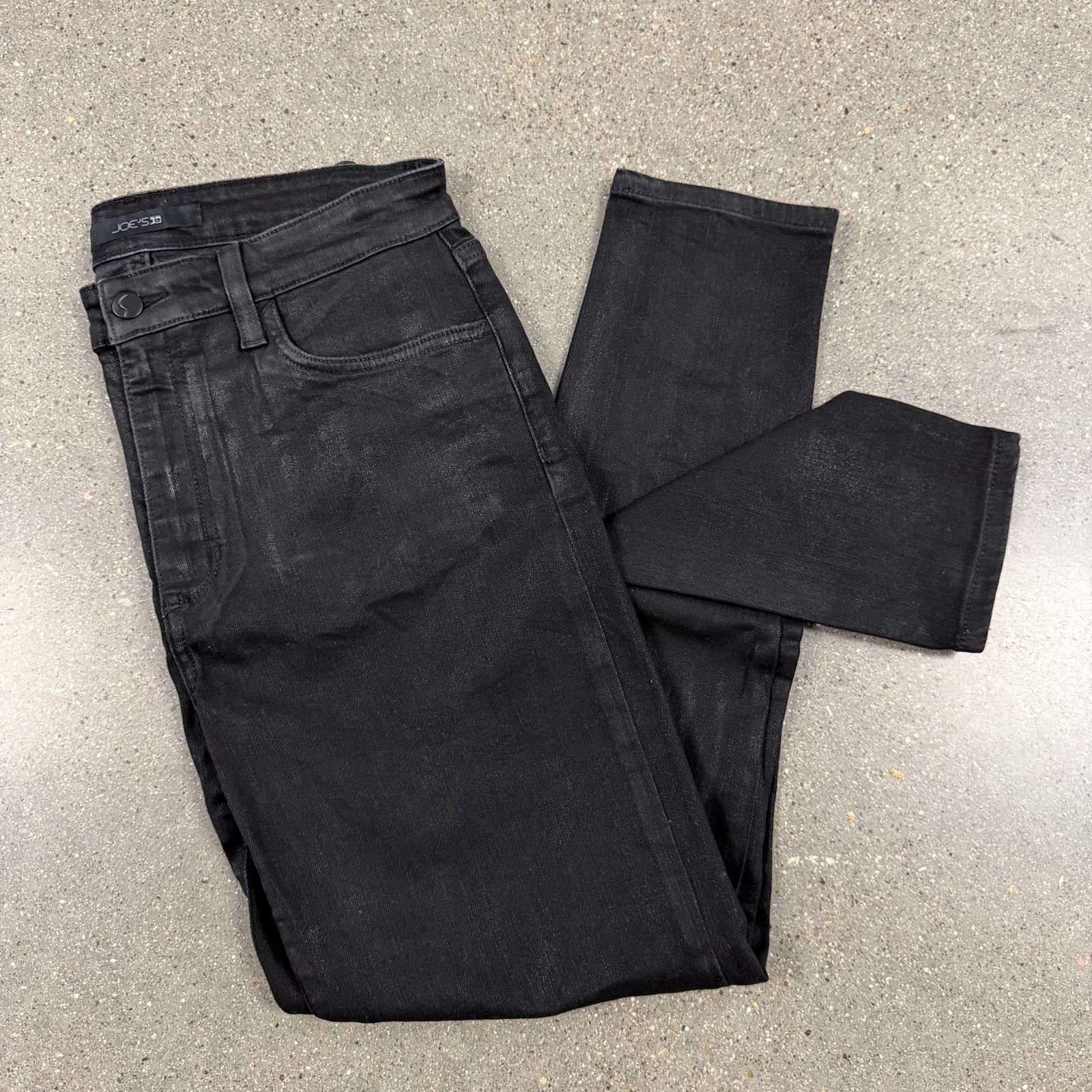Designer Joe's Mid Rise Skinny Jeans Premium Denim Black - 30 Size 30" / US 8 / IT 44 - 2 Thumbnail