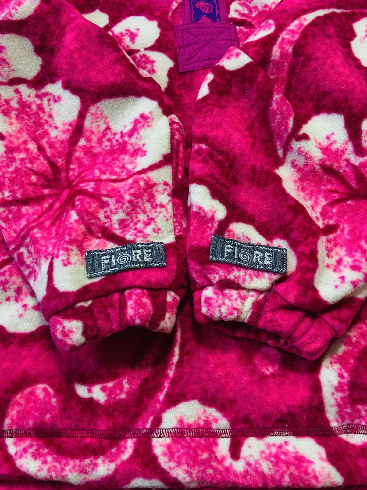 Japanese Brand Vintage Fiore Half Snap Button Fleece Size US L / EU 52-54 / 3 - 4 Thumbnail