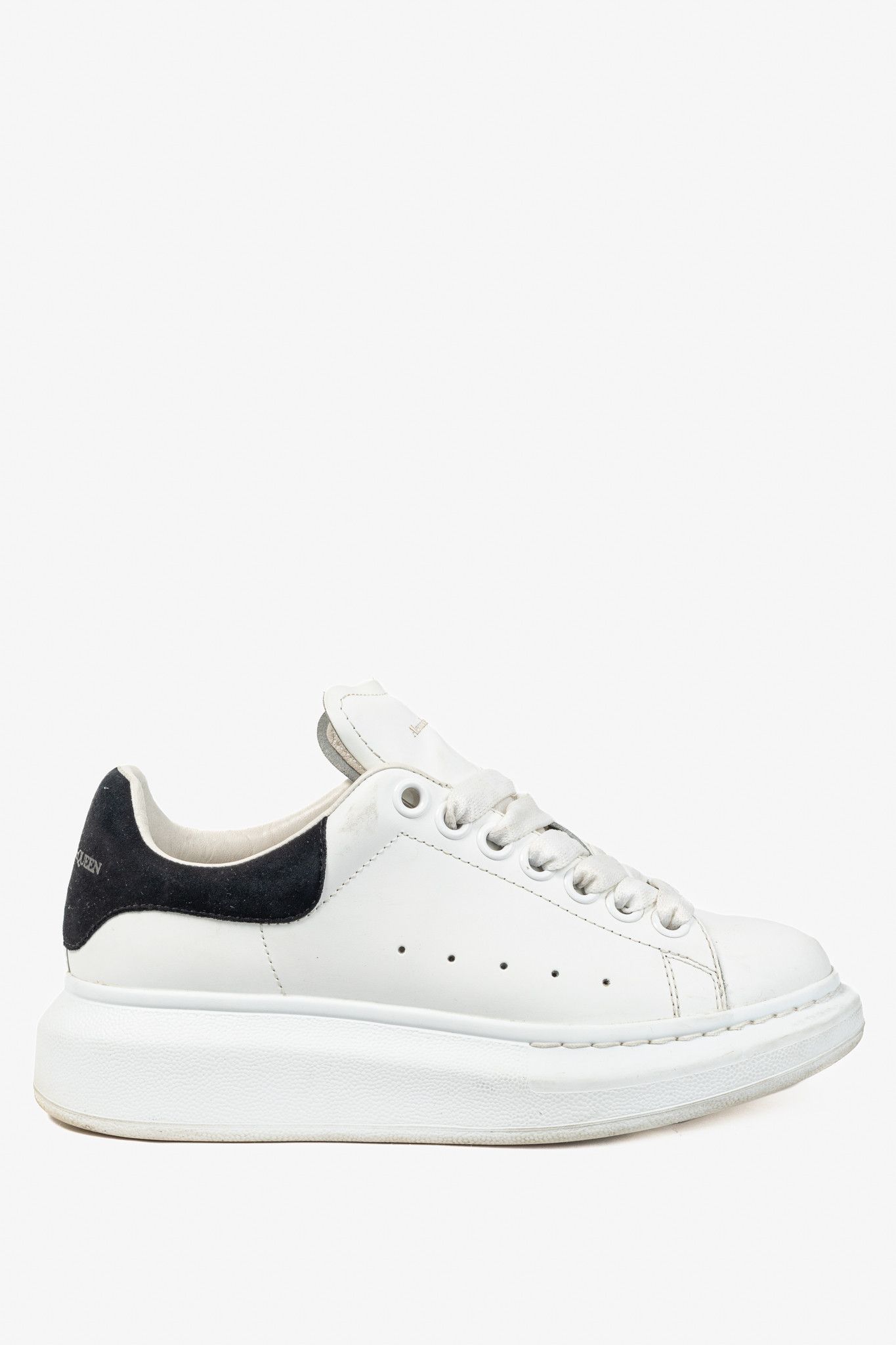 Alexander McQueen Alexander McQueen Oversized Leather & Suede Lace-Up Sneakers Size US 4.5 / IT 34.5 - 1 Thumbnail