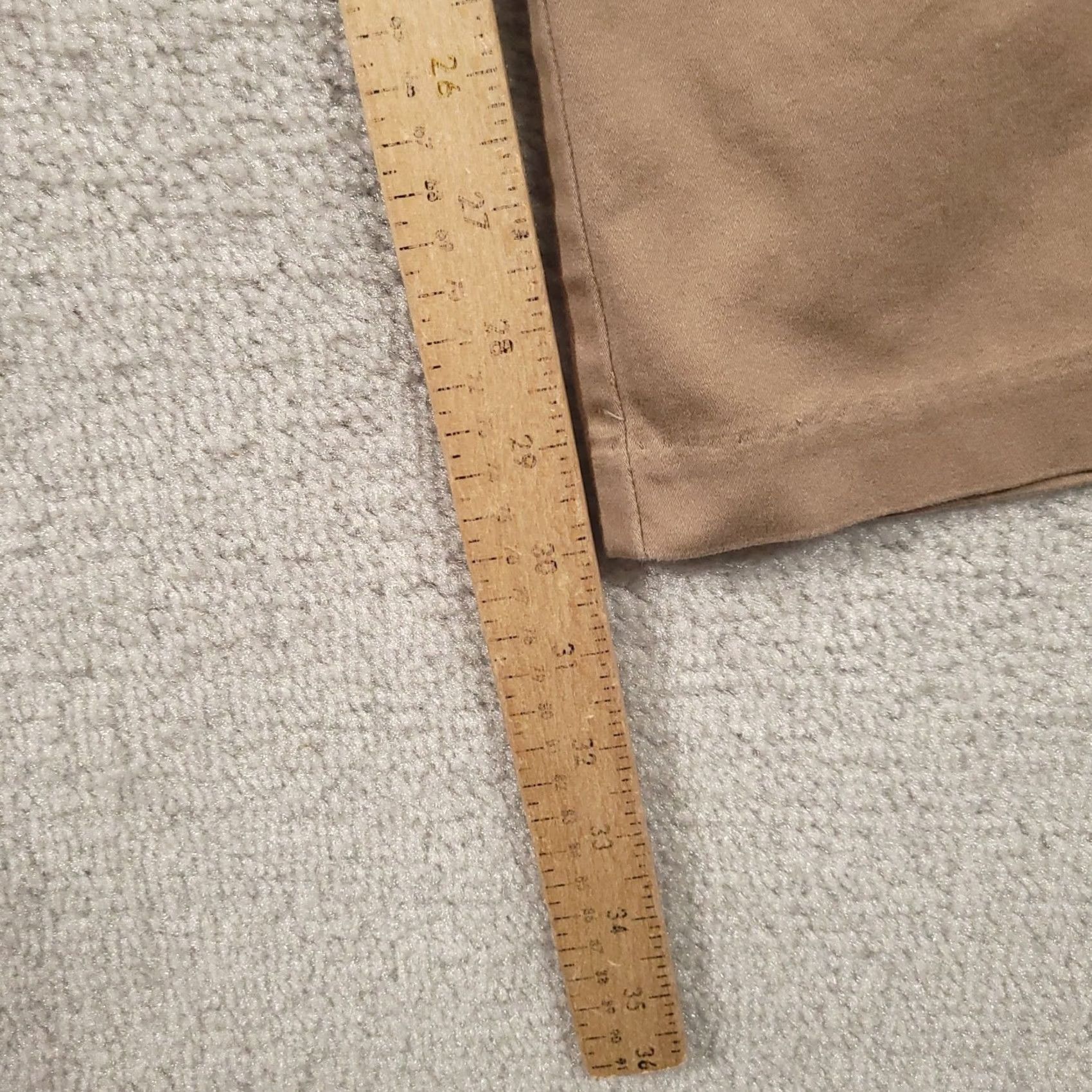 Lee Lee Pants Womens 8 Beige Stretch Waistband Twill Straight Leg Chino Casual Size 30" / US 8 / IT 44 - 5 Thumbnail