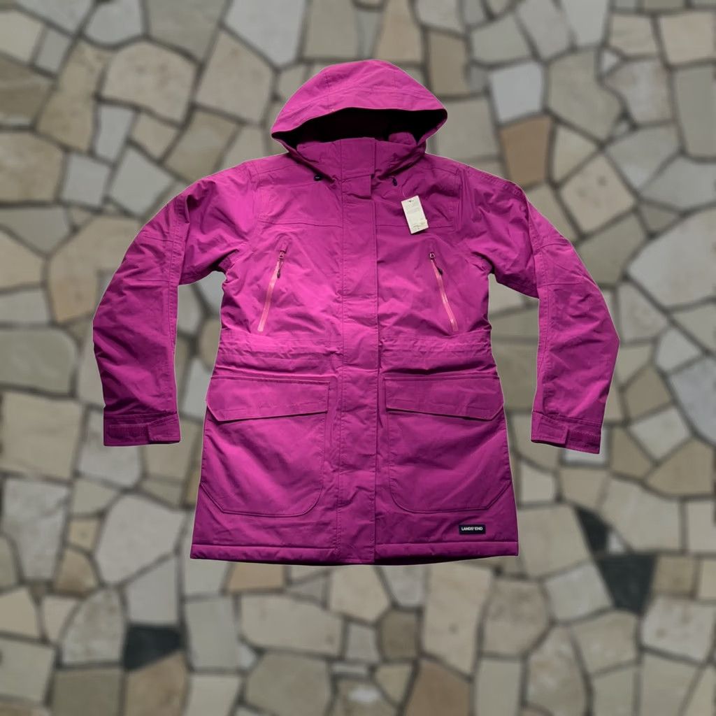 Lands' End Womens Lands' End Hooded Winter Parka S Women's Fuchsia Jacket Parka Hooded Winter Lands' End NEW WITH TAGS Size S / US 4 / IT 40 - 1 Thumbnail