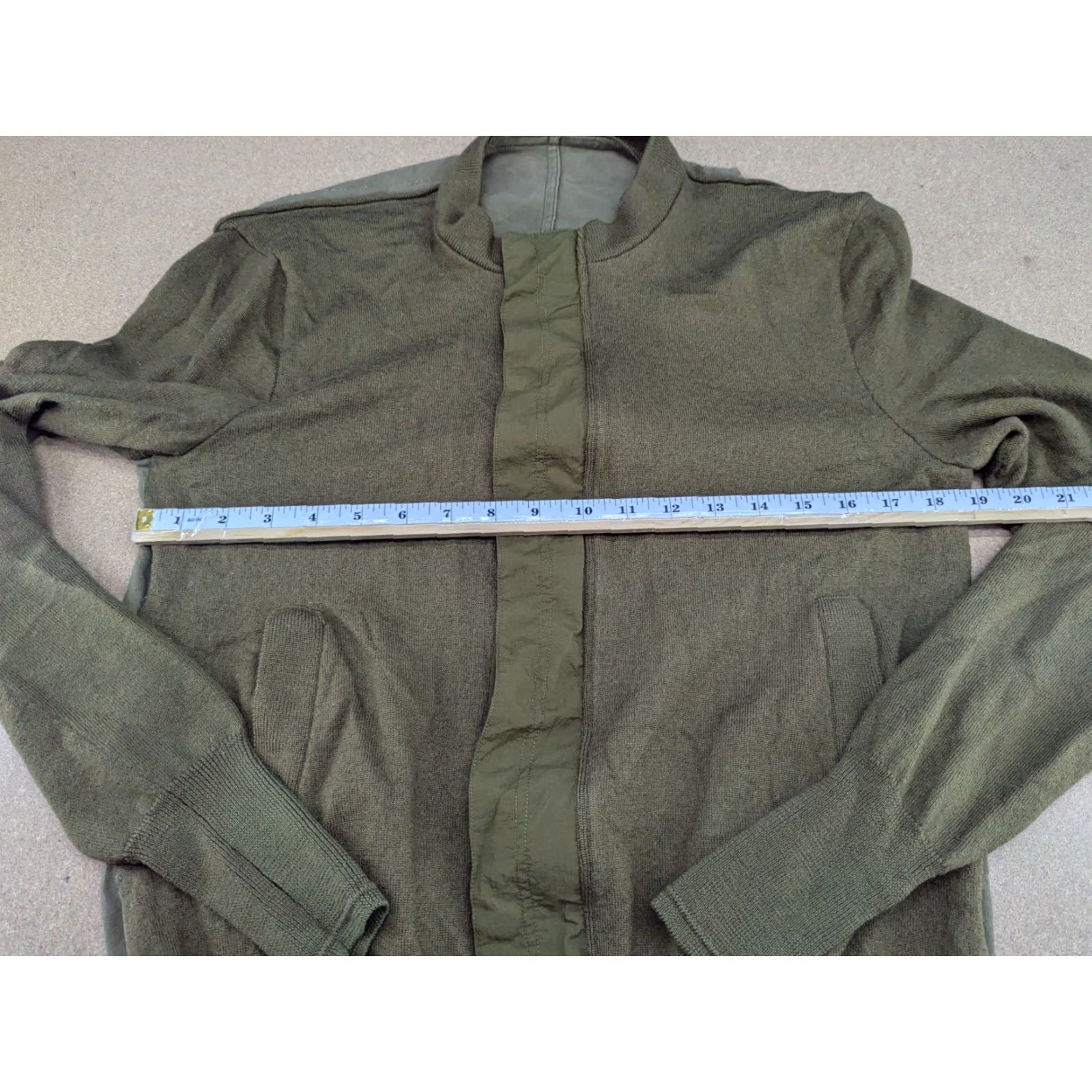 Vintage Croquis Jacket Mens Size S Wool Nylon Green Military Style Green Snap Jacket Size US S / EU 44-46 / 1 - 4 Thumbnail