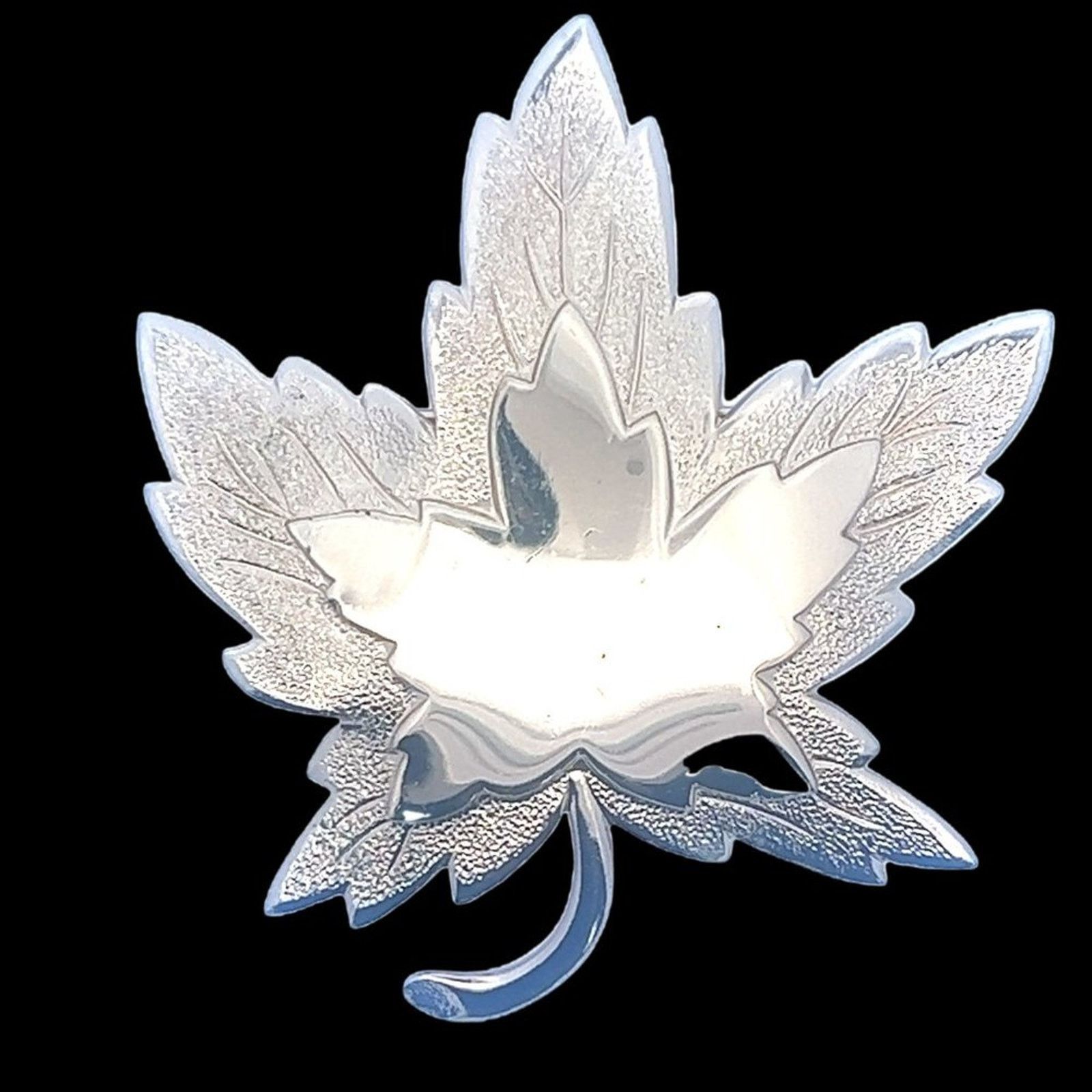 Monet Vintage Signed - Monet Goldtone Layered Maple Leaf Brooch Size ONE SIZE - 2 Thumbnail