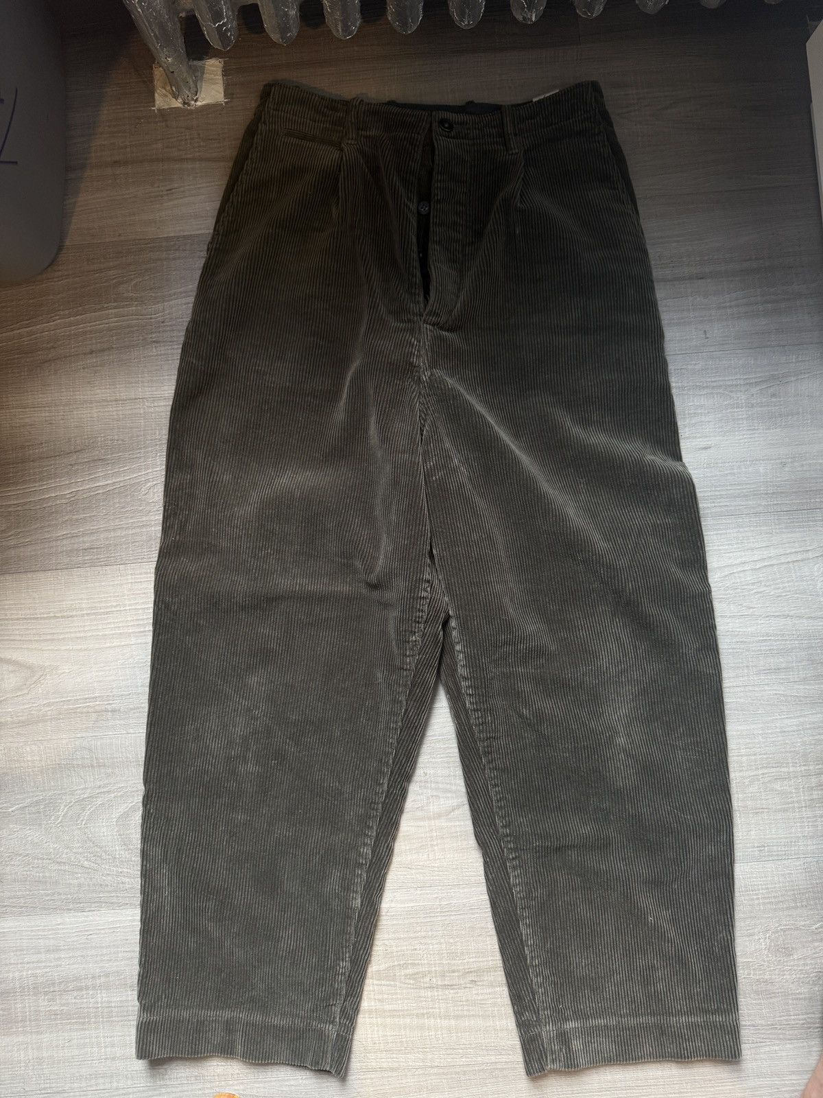 Kapital Corduroy Trousers in Forest Green