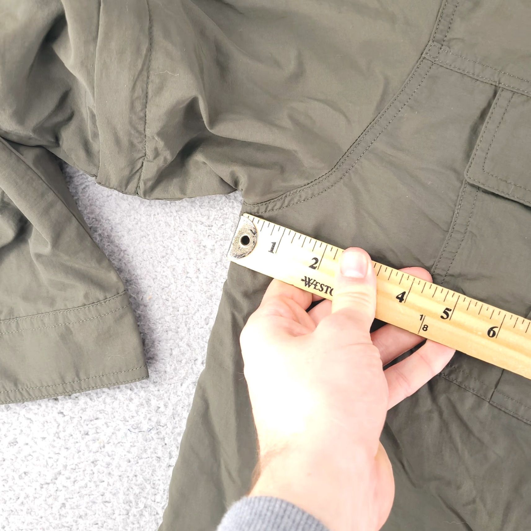 Olive Shirt Mens XL Green Military Olive Vented Caped Hike Outdoor Tactical NYLON Size US XL / EU 56 / 4 - 6 Thumbnail