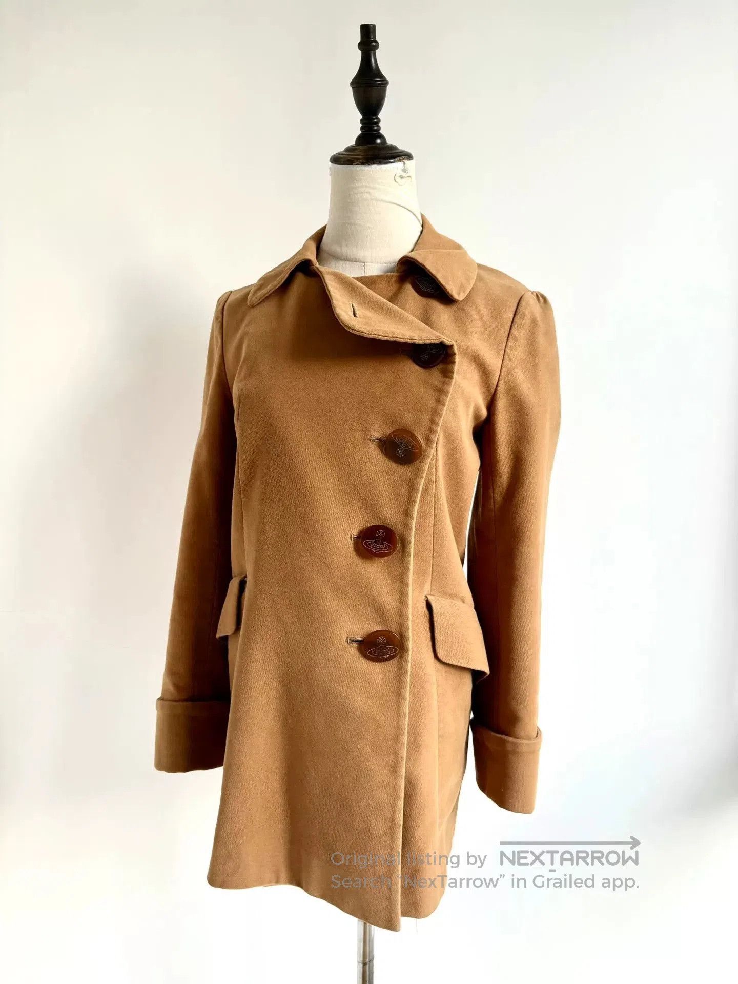 Vivienne Westwood vivienne westwood brown asymmetric button coat. Size S / US 4 / IT 40 - 2 Thumbnail