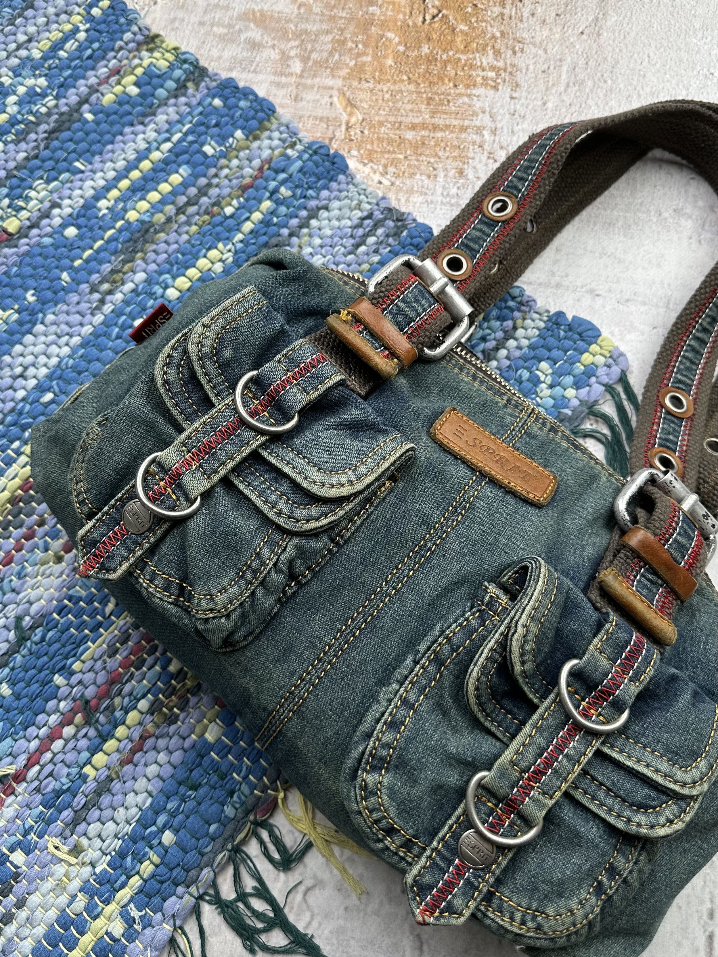 Japanese Brand Vintage Cargo Faded With Bondage Handle Bag A374D18(372) Size ONE SIZE - 2 Thumbnail
