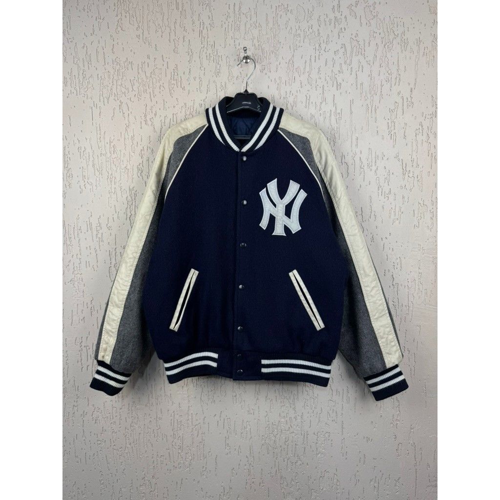 New York Yankees Vintage University Varsity Wool Bomber Jacket New York Yanke Size US M / EU 48-50 / 2 - 1 Thumbnail
