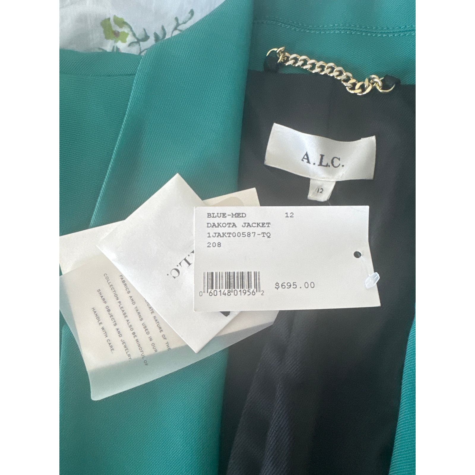 A.L.C. A.L.C. Dakota Single Button Blazer Jacket in Jade Green Size XL / US 12-14 / IT 48-50 - 8 Thumbnail
