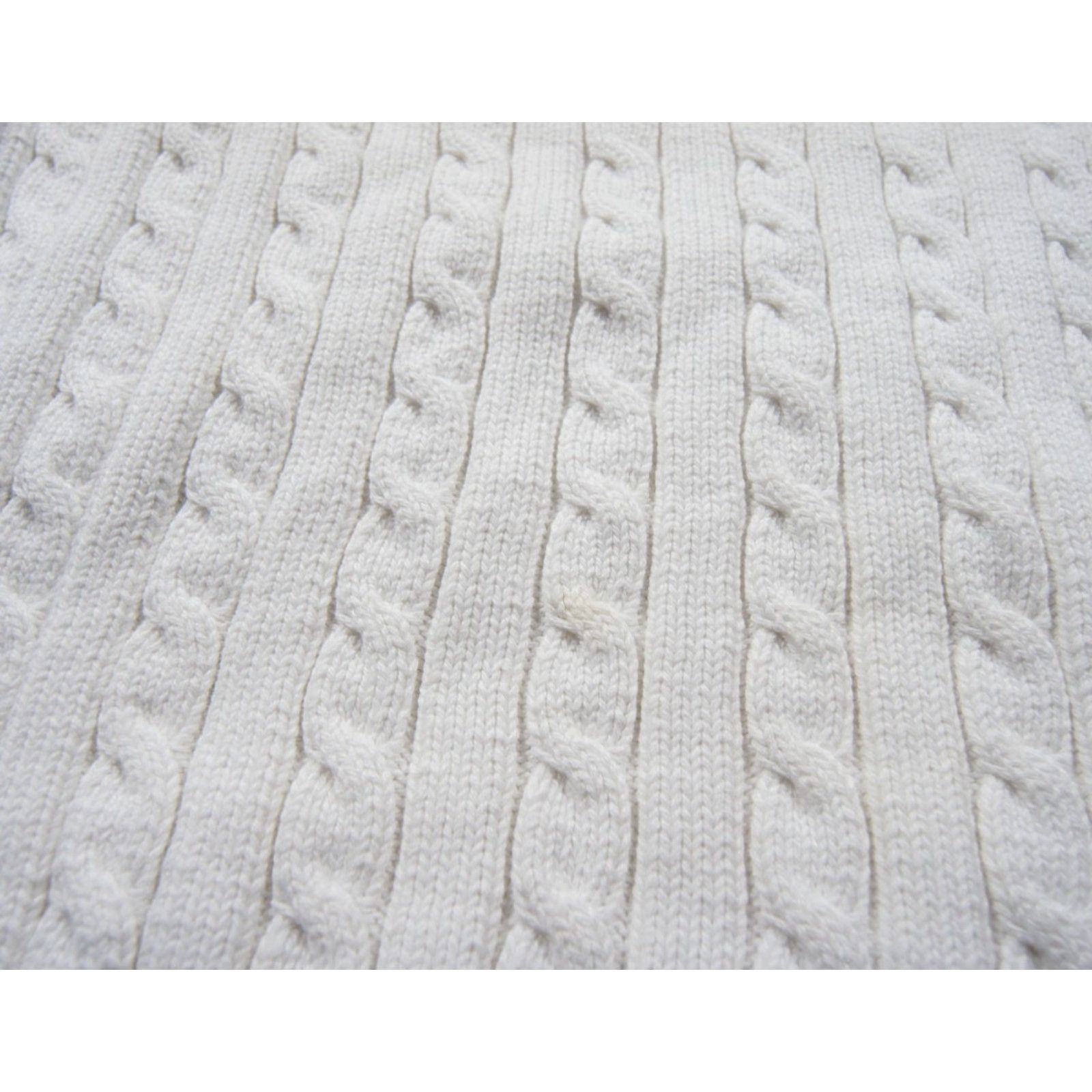 Ralph Lauren Lauren Ralph Lauren Sweater Womens 2X White Cable Knit Pullover Cotton Ladies Shirt Size XXL / US 16-18 / IT 52-54 - 6 Thumbnail