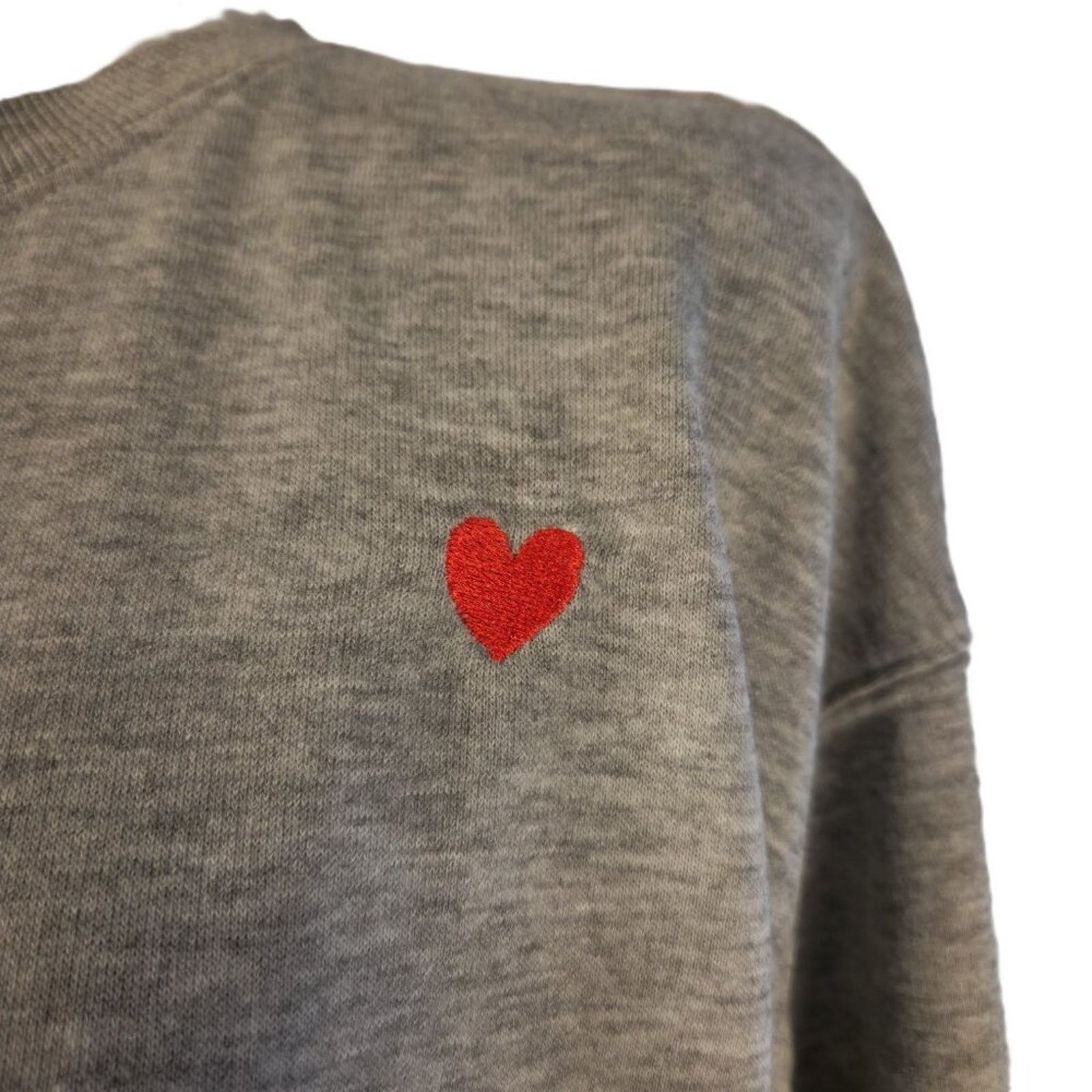 Divided Divided Gray Top with Embroidered Heart Detail - Size Small Size S / US 4 / IT 40 - 2 Thumbnail
