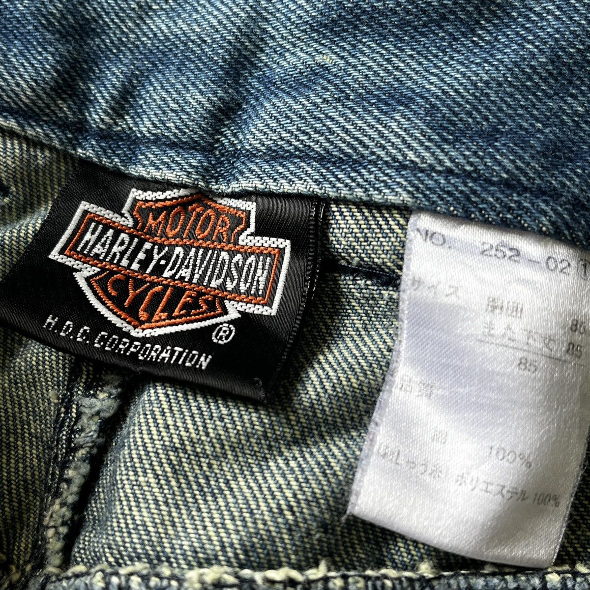 Harley Davidson × Vintage Harley Davidson Double Knee Denim Jeans Size US 35 - 17 Thumbnail