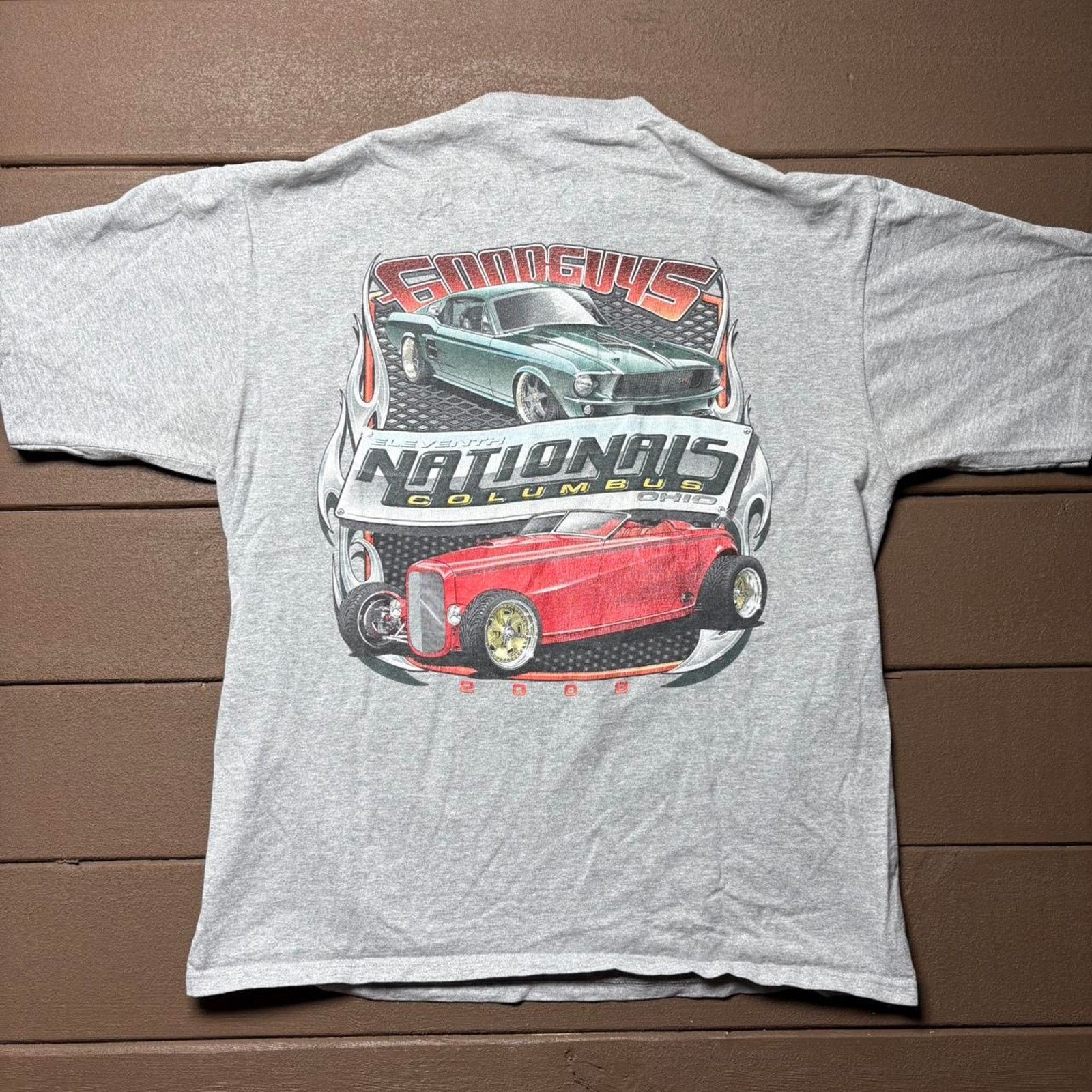 NASCAR Grey 2008 Good Guys Racing Quarter Button up Shirt Size US L / EU 52-54 / 3 - 1 Thumbnail