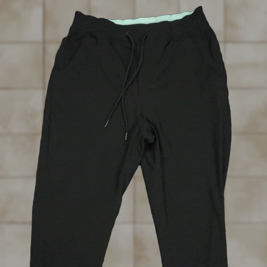 Vintage Birddogs Pants Mens Large Black Stretch Joggers Zip Pockets Performance Size US 33 - 1 Thumbnail