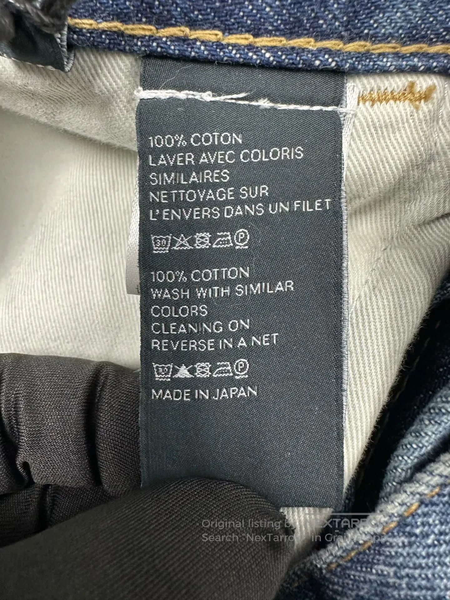Celine CELINE Blue Washed Aged Horsebit Denim Pants| Size 25" / US 0 / IT 36 - 4 Thumbnail