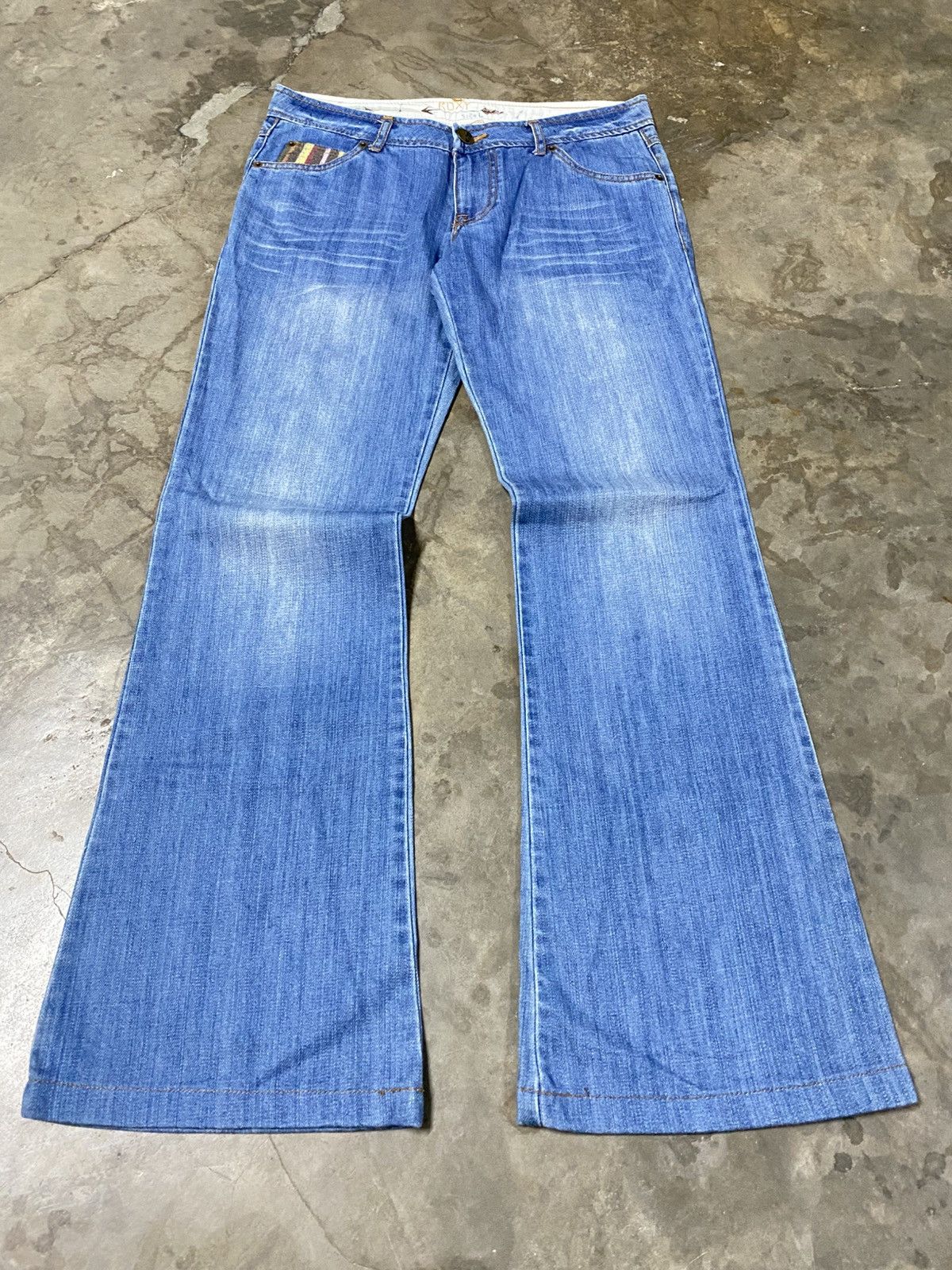 Hysteric Glamour × If Six Was Nine × Japanese Brand Flare Jeans Roxy Vintage Washed Blue p184 Size US 30 / EU 46 - 4 Thumbnail
