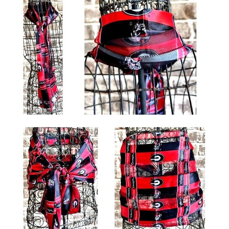 Other VTG University Georgia Scarf Retro UGA Football Bulldogs Da Size ONE SIZE - 1 Thumbnail
