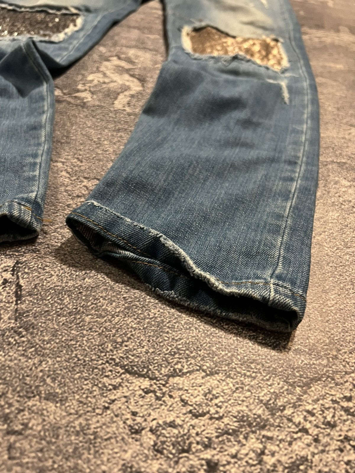 Designer CRAZY Vintage Jeans Number Nine Style / Vibe Glamour Y2K 90s Size US 31 - 3 Thumbnail