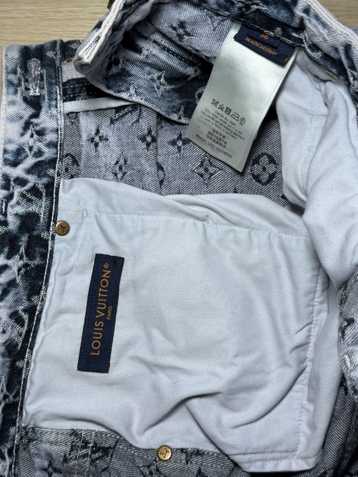 Louis Vuitton Louis Vuitton Purple & Blue Monogram Carpenter Jeans Size US 36 / EU 52 - 5 Thumbnail