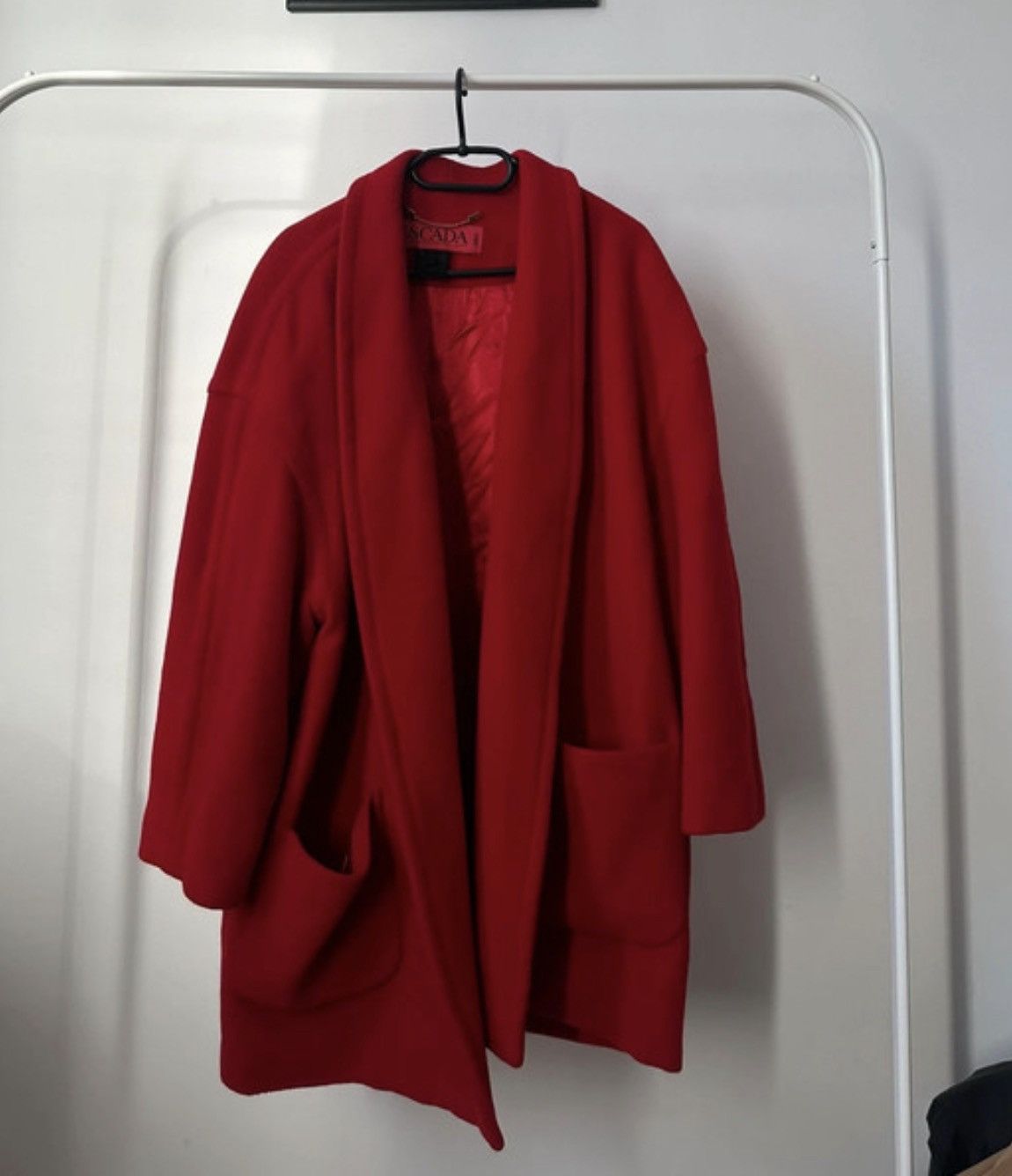 Escada Rare Escada Wool & Cashmere Coat – 1980s Vintage Size L / US 10 / IT 46 - 1 Thumbnail