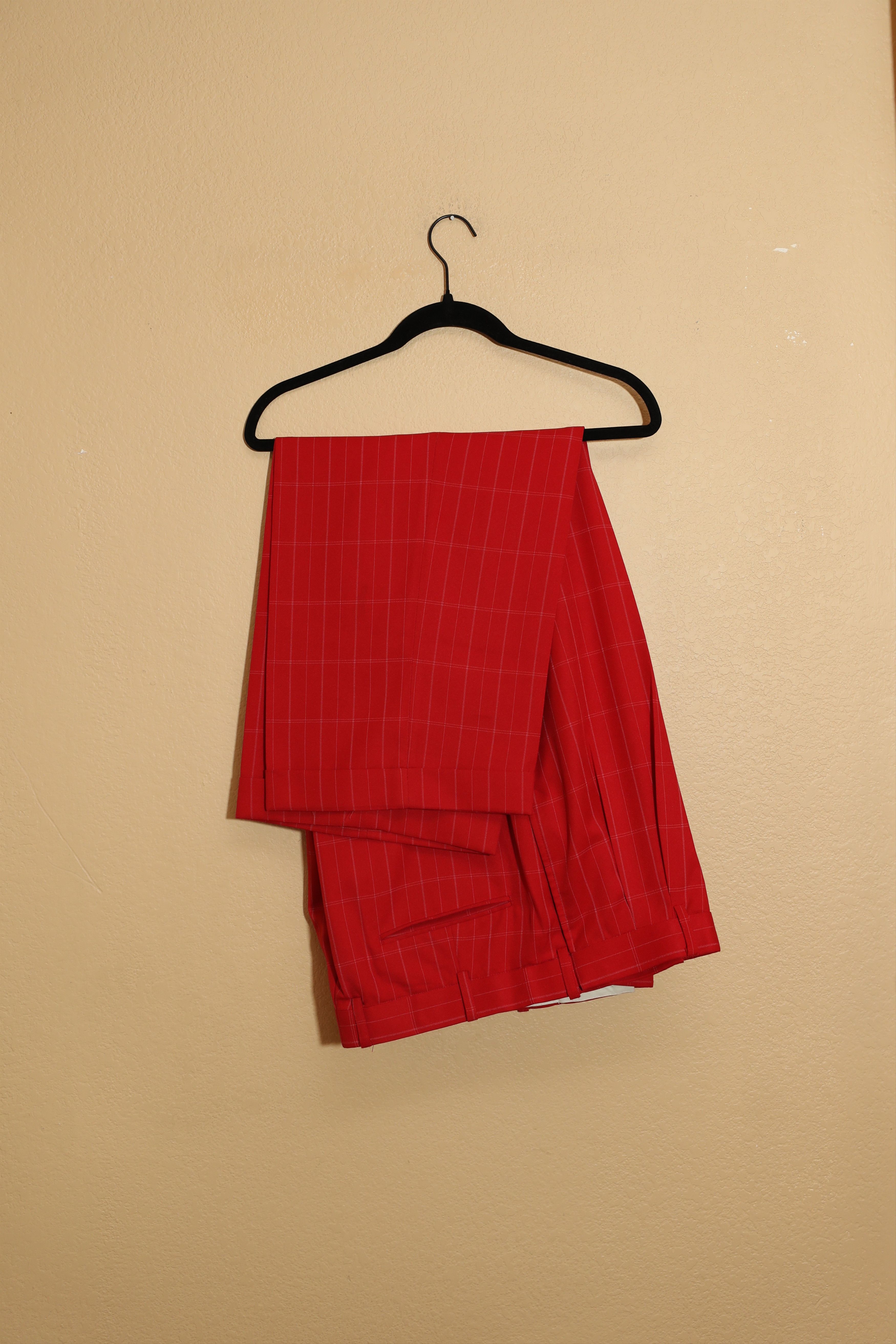 Other Il Canto Vintage Italian Red Striped Dress Pants (39) Size US 39 - 2 Thumbnail