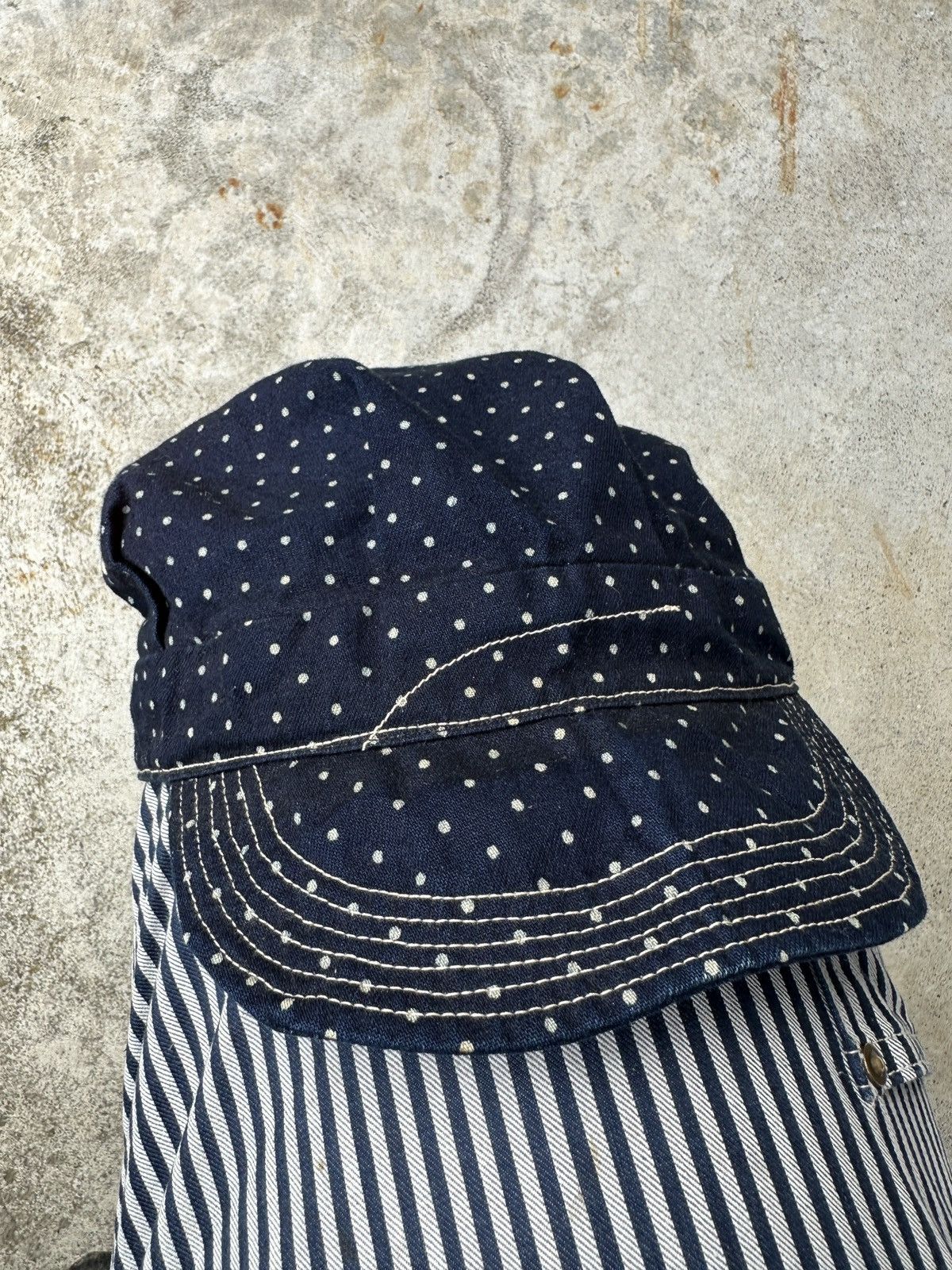Sugar Cane Union Made Polka Dots Newboys wabash conductor kountry cap Size ONE SIZE - 1 Thumbnail