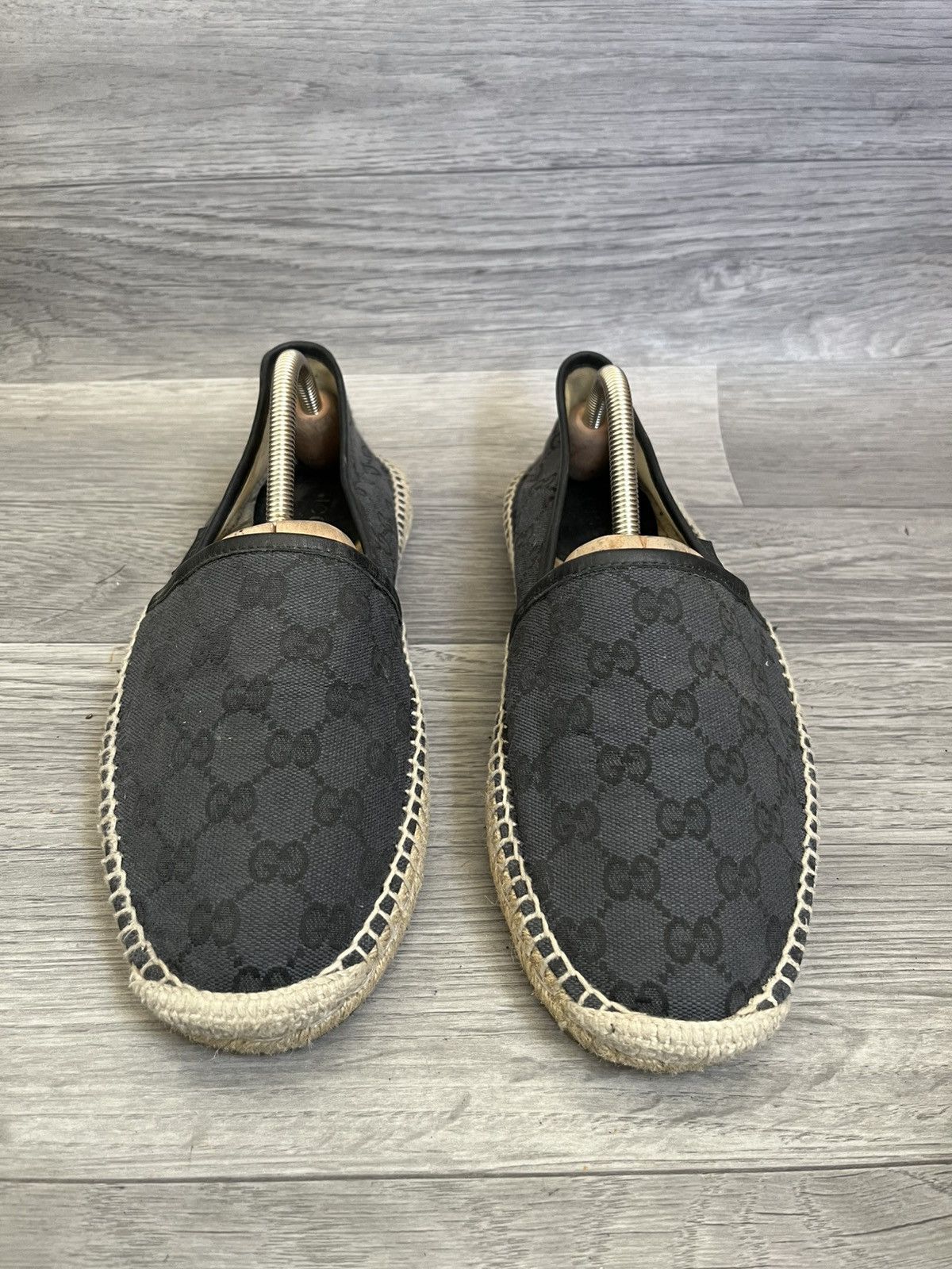 Gucci Gucci espadrille gg monogram slip ons sz 40 Size US 7 / EU 40 - 3 Thumbnail
