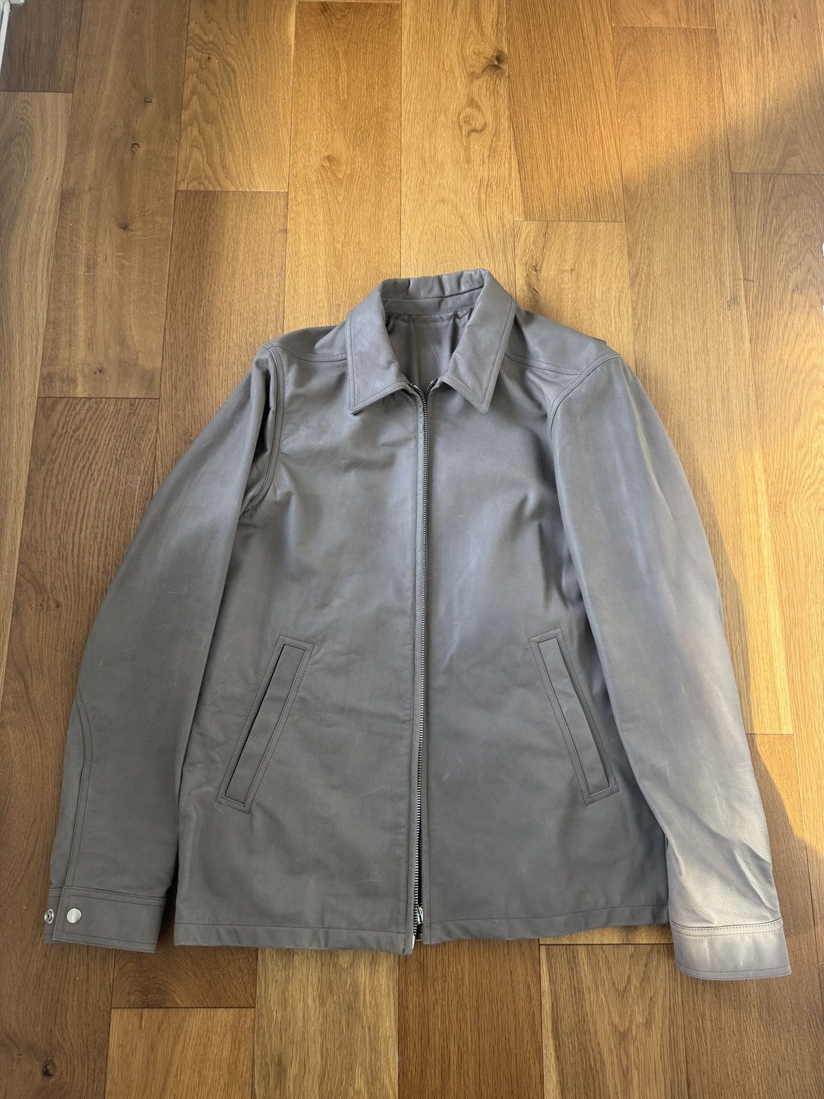 Rick Owens RICK OWENS LIDO SS24 BRAD LEATHER JACKET Size US L / EU 52-54 / 3 - 6 Thumbnail