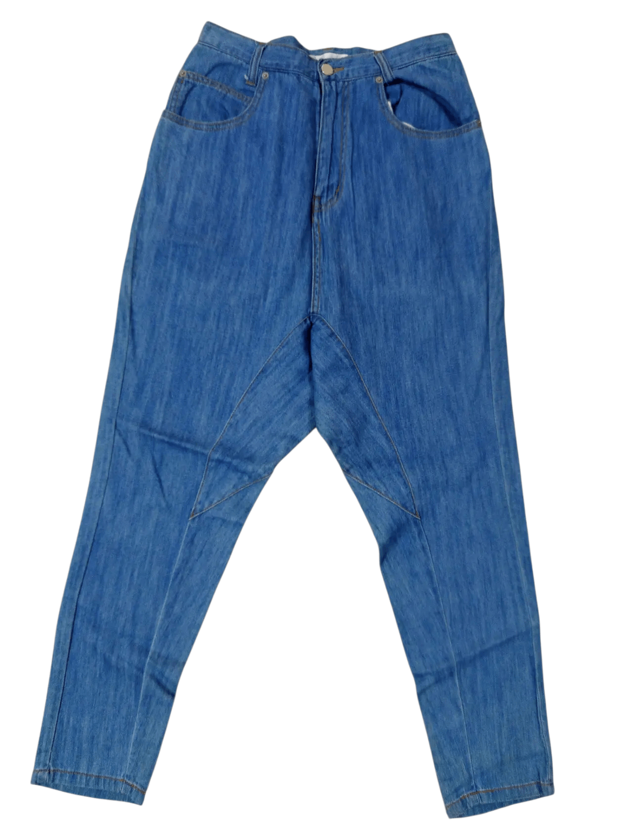 Ne-Net Ne-net Bear Patch Drop Crotch Denim Jeans Size 30" / US 8 / IT 44 - 3 Thumbnail