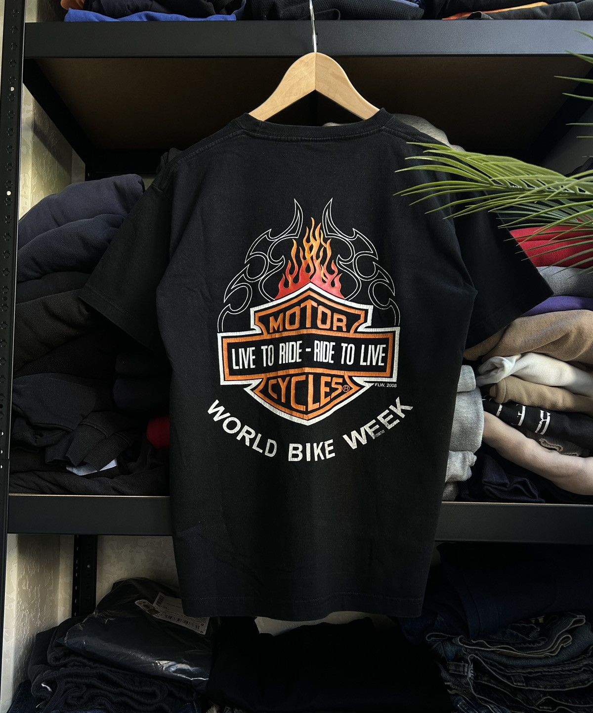 Vintage Vintage Harley Davidson “World Bike Week” 2008 shirt mens Size US M / EU 48-50 / 2 - 2 Thumbnail