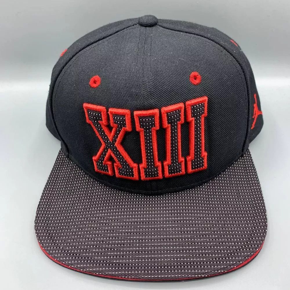Jordan Brand AAir Jordan 13 XIII Bred Hat Men Embroidered Logo Snap Back Size ONE SIZE - 1 Thumbnail