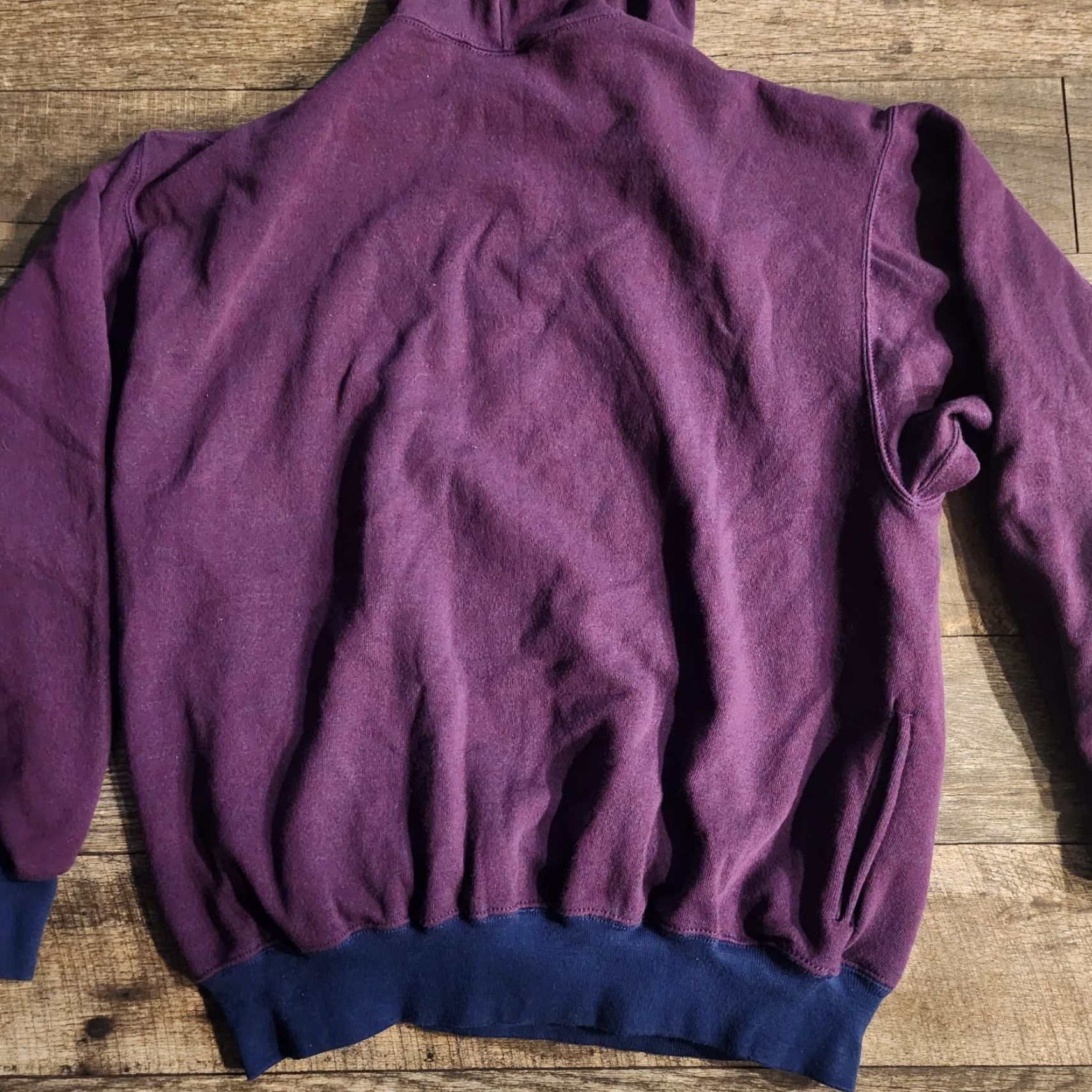 Vintage VINTAGE Duofold Hoodie Pullover Unisex Adults Size L Purple 90s Advance Micro Climate / Hooded Pockets Logo Size US L / EU 52-54 / 3 - 5 Thumbnail