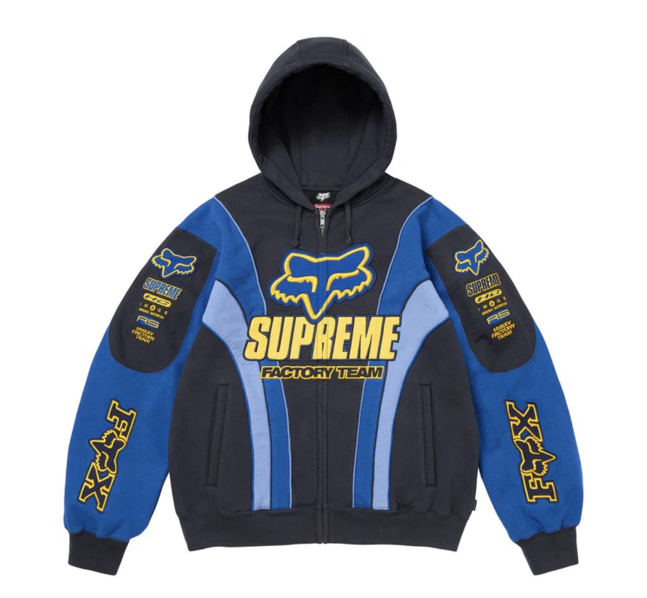 Supreme Brushed Zip Up Hooded Sweatshirt | Grailed