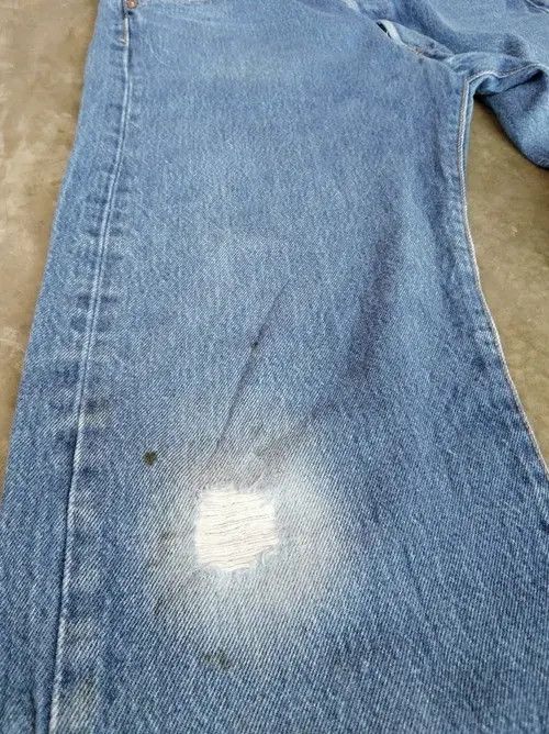 Jean × Levi's × Vintage Vintage Levis 501 Distressed Jeans 34x31 Size US 34 / EU 50 - 5 Thumbnail