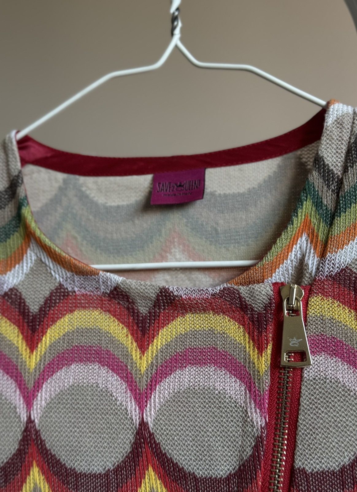 Other Save The Queen Multicolor Zip Coat Jacket Size S / US 4 / IT 40 - 3 Thumbnail