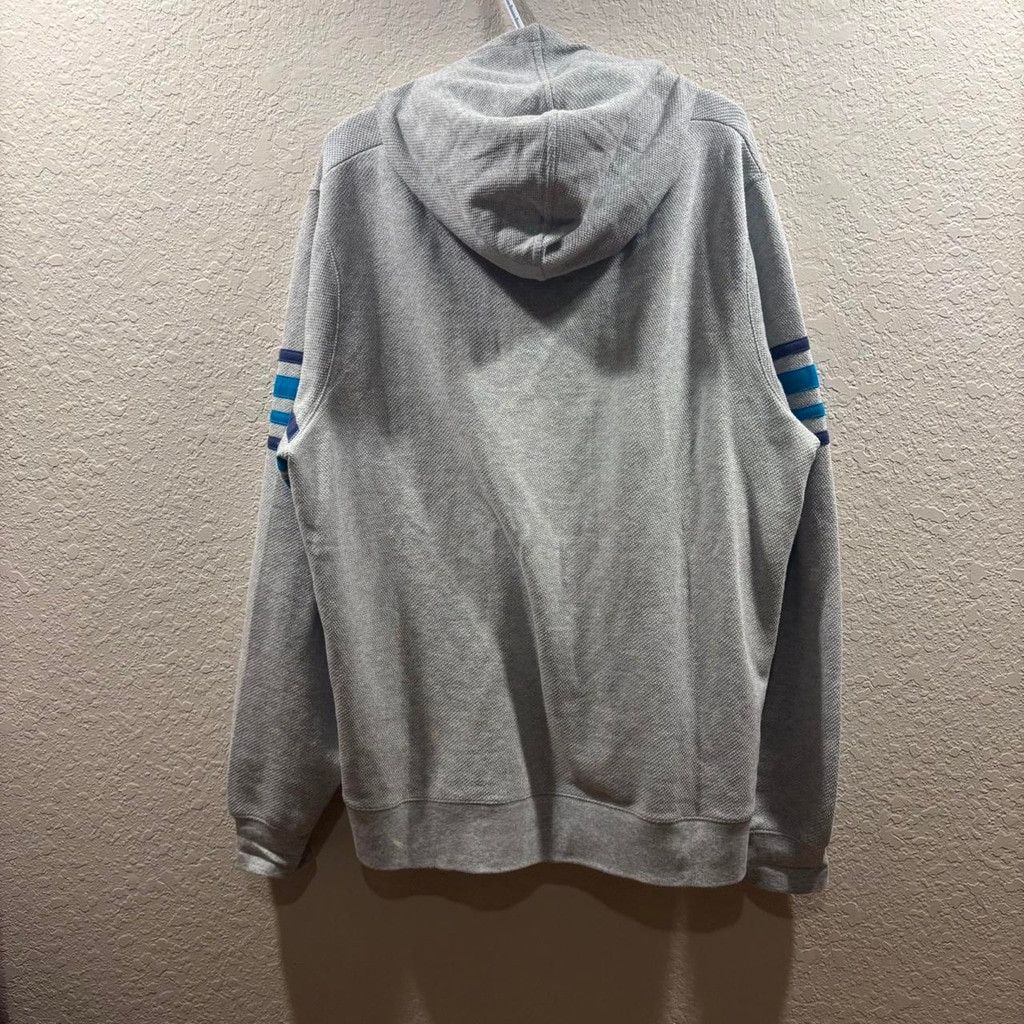 Disney Vintage Disney Resorts grey&blue striped zip-up hoodie Size US XL / EU 56 / 4 - 6 Thumbnail